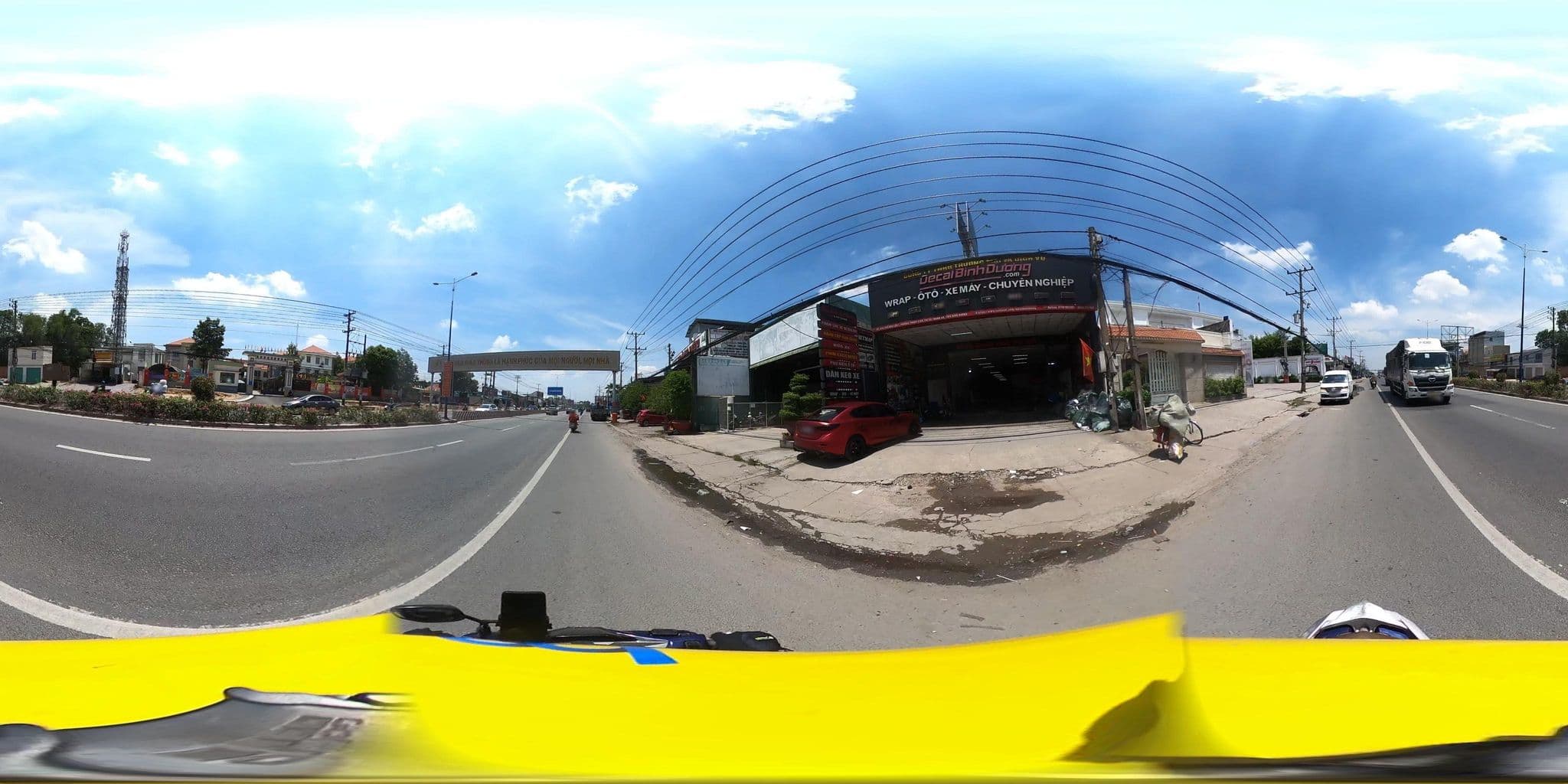 Street view near Trung tâm hội nghị - tiệc cưới Ruby palace, Thuận An — © bemaps3_sg (CC BY-SA · Mapillary)