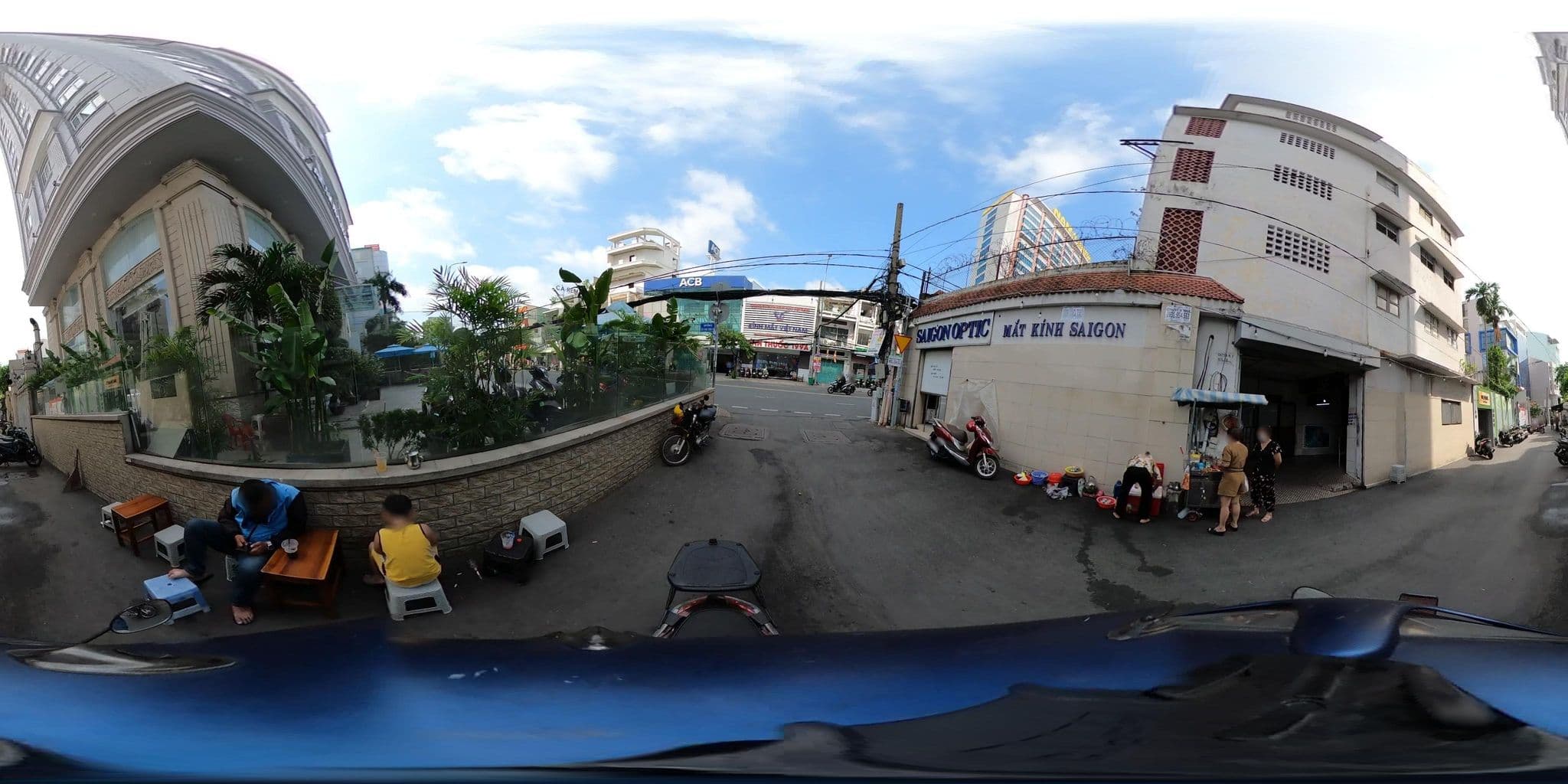 Street view near Acnos Grand Hotel, Quận Ba