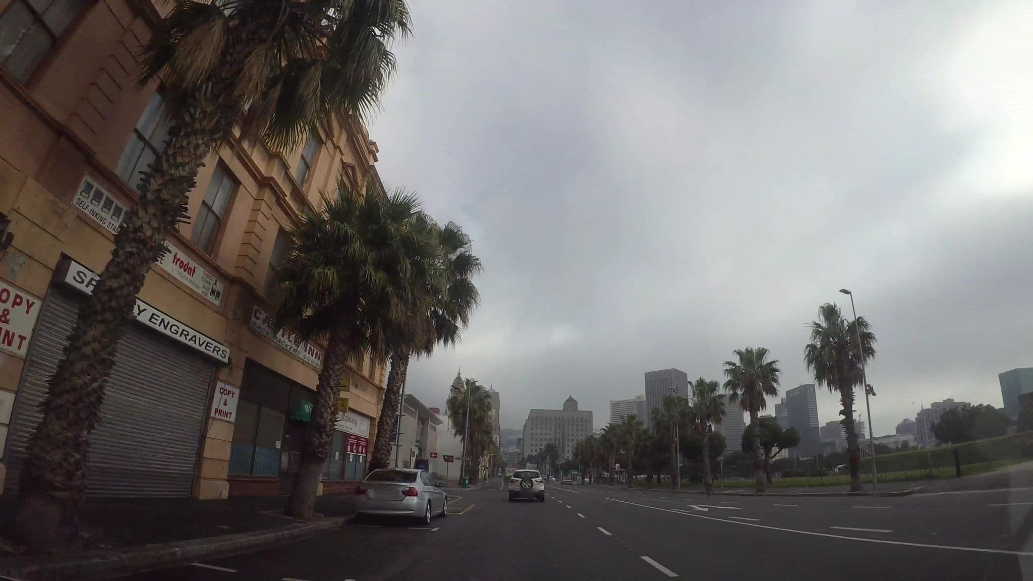 Street view near Castle Inn, Cape Town