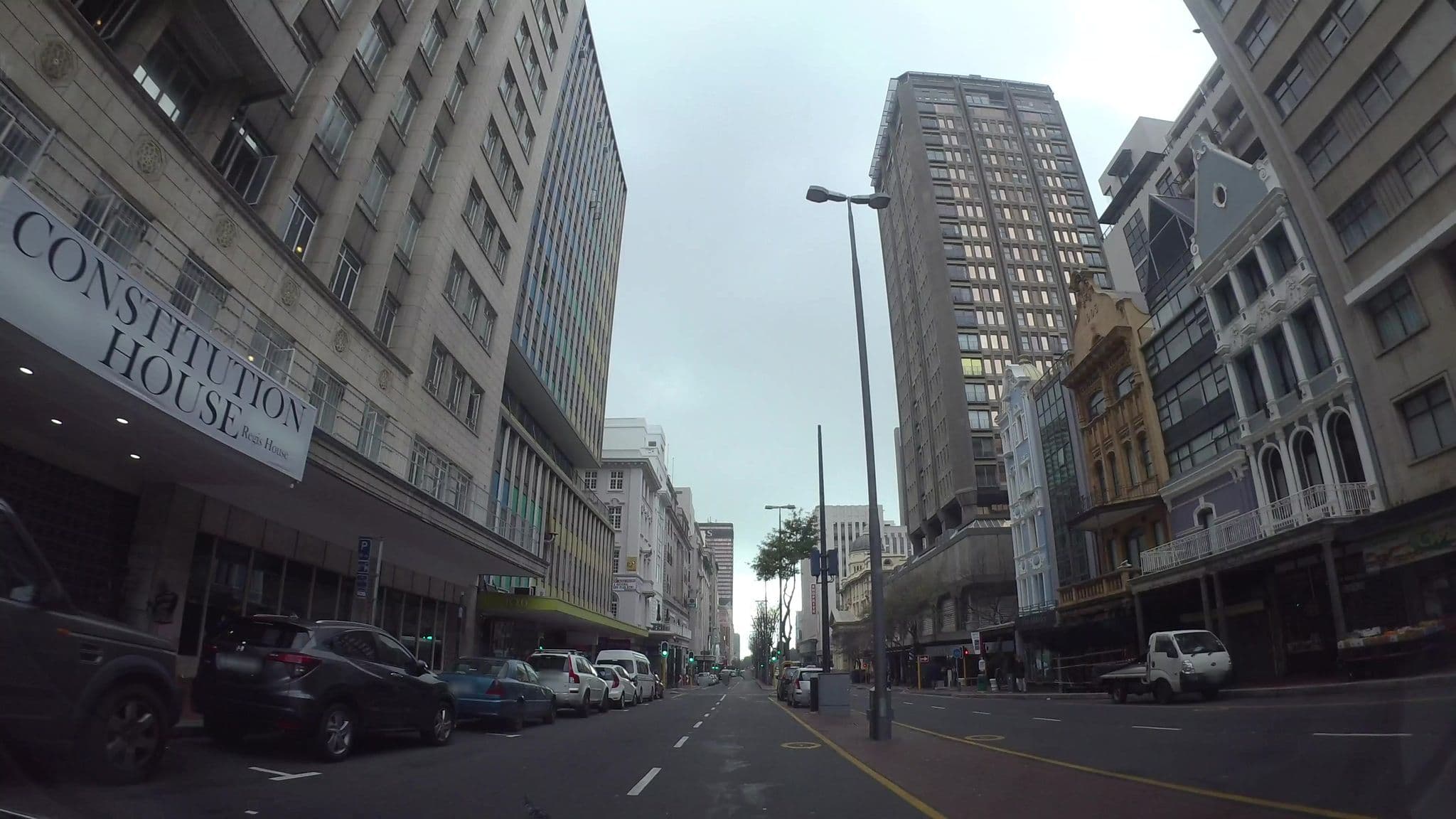 Street view near Adderley Hotel, Cape Town