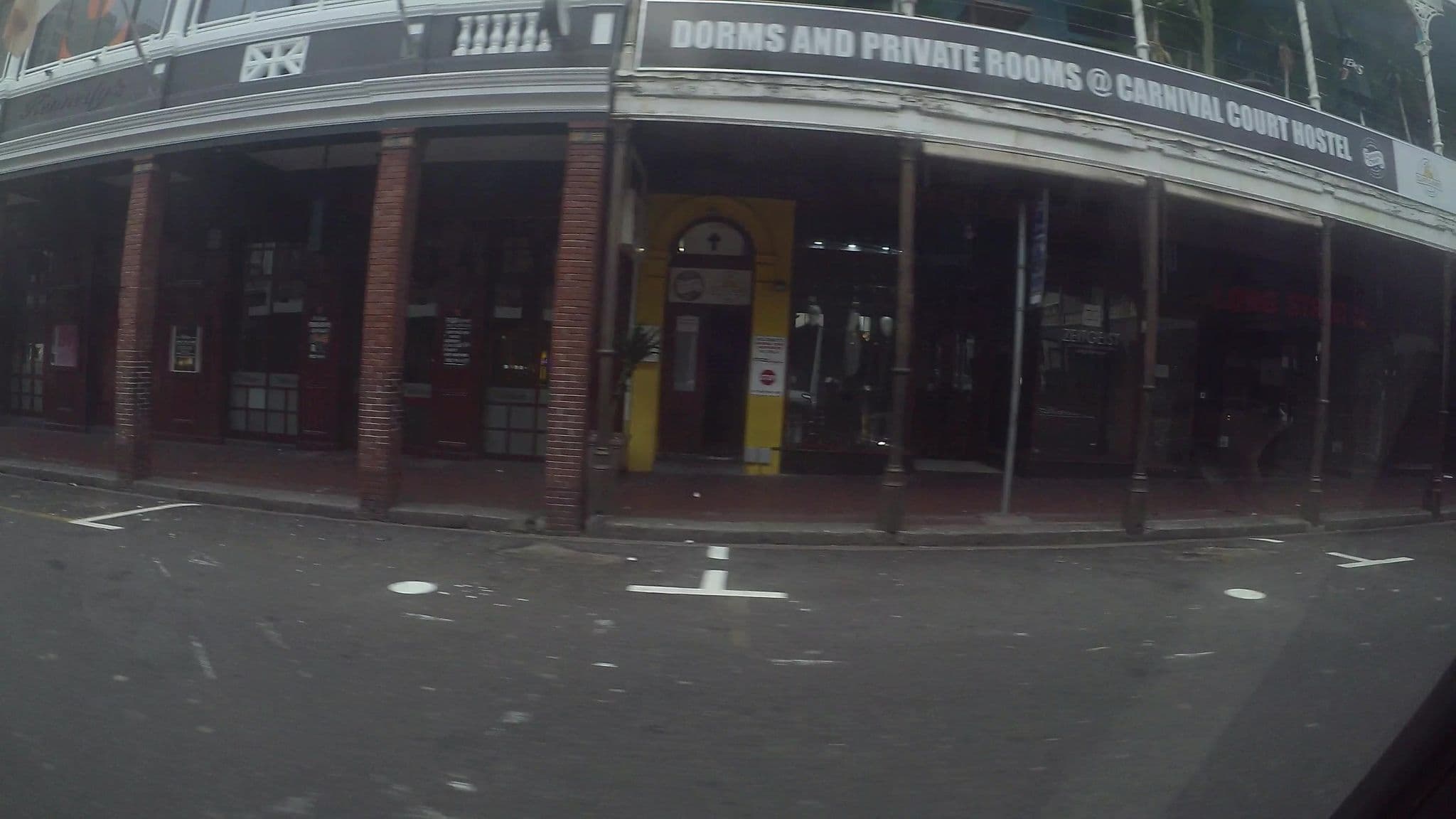 Street view near Carnival Court Backpackers, Cape Town
