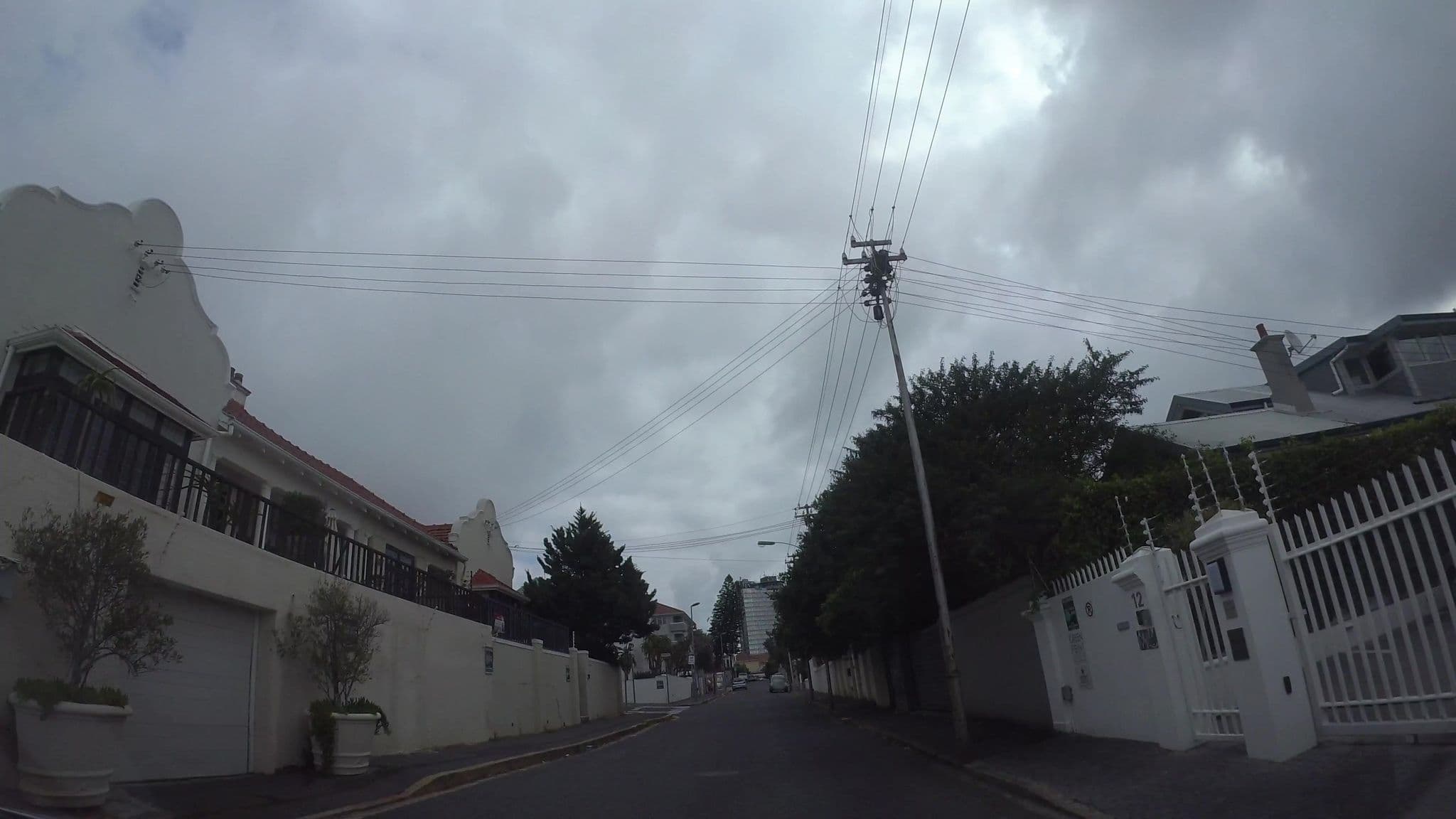 Street view near Antrim Villa, Cape Town