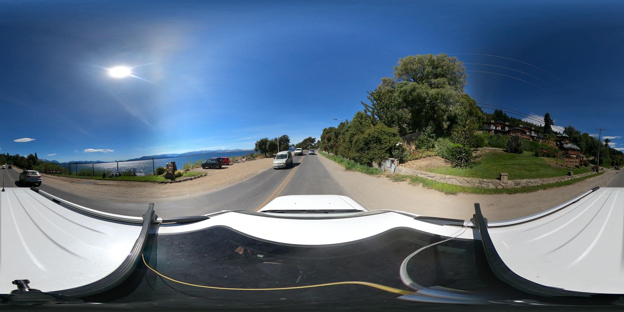 Street view near Bungalows La Caleta, San Carlos de Bariloche