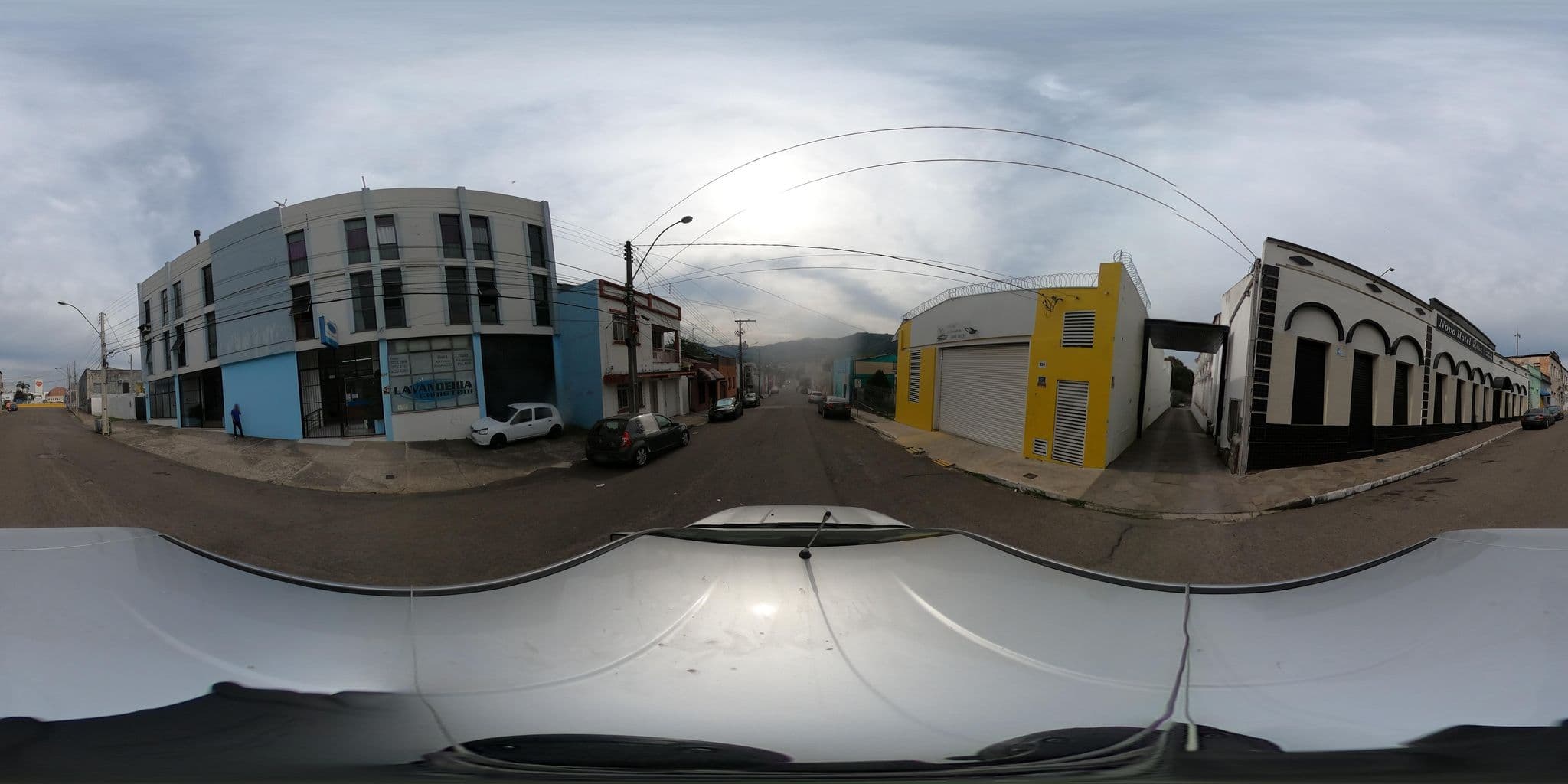 Street view near Novo Hotel Gabriel, Santa Maria — © santamariense (CC BY-SA · Mapillary)