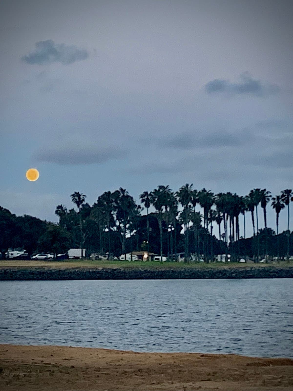 Paradise point beach, Campsite in La Jolla