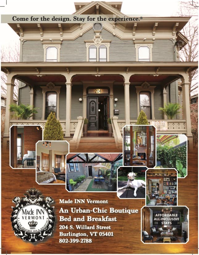 Made INN Vermont, an Urban-Chic Boutique Bed and Breakfast, Hotel in Winooski