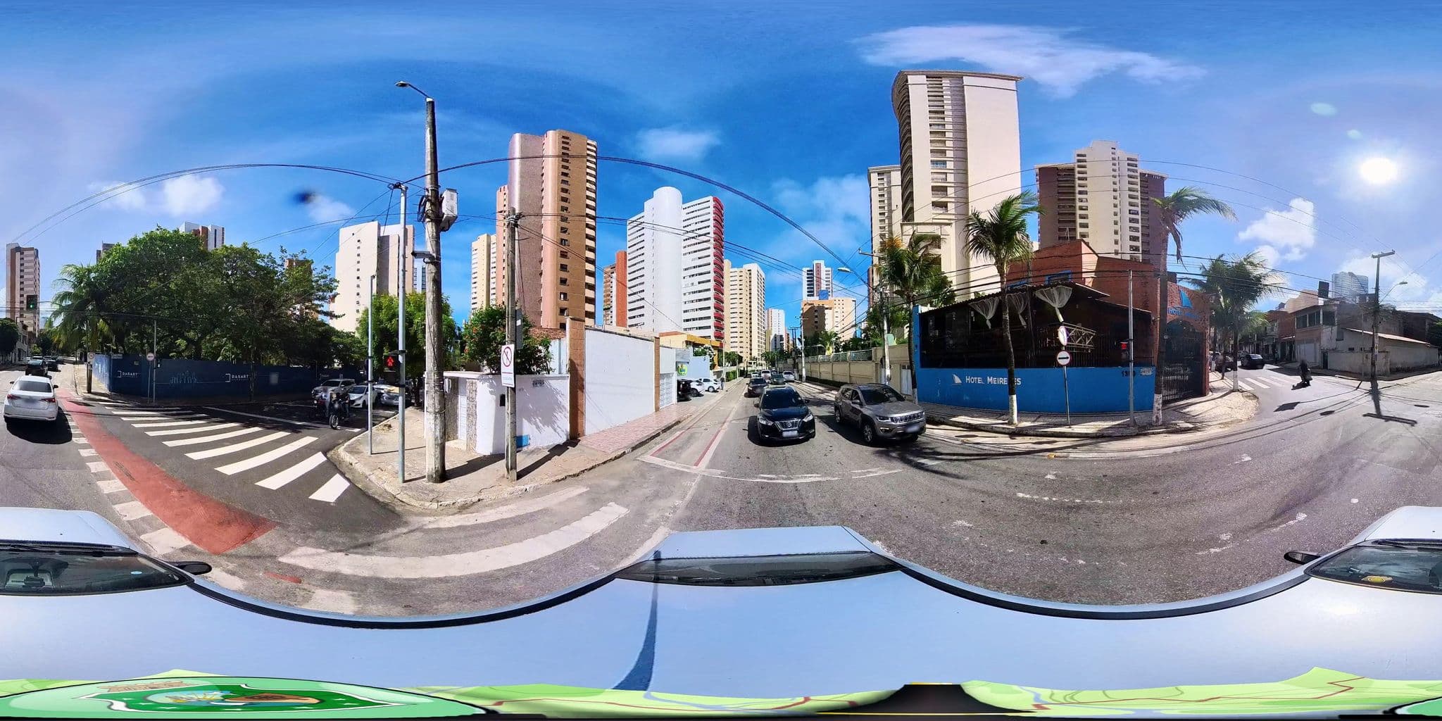 Street view near Hotel Meireles, Fortaleza — © matheusgomesms (CC BY-SA · Mapillary)