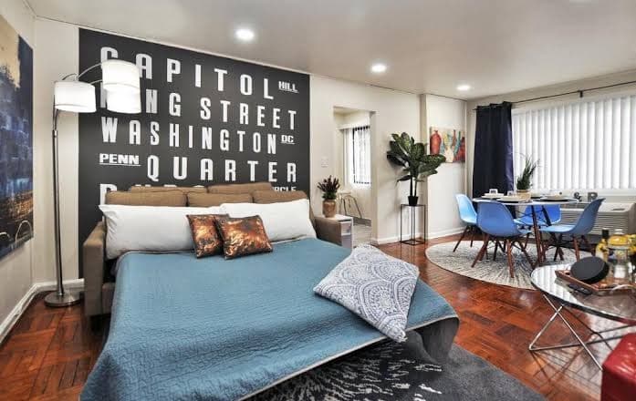 Fully Furnished Apts to Work from Home or Tour DC - One-Bedroom Apartment, Hotel in Capitol Hill
