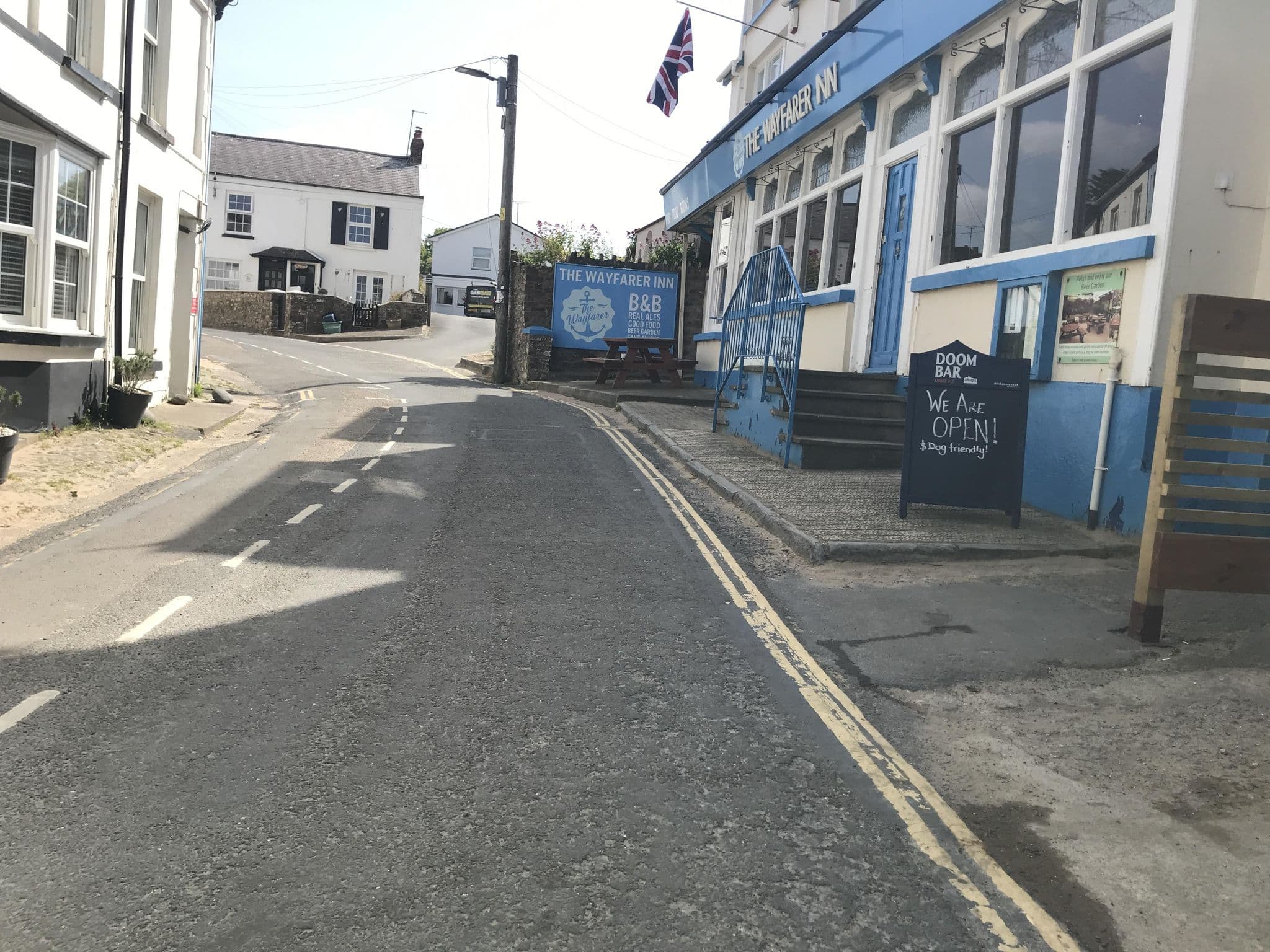 Street view near The Wayfarer Inn, Appledore — © miguel_andrade (CC BY-SA · Mapillary)