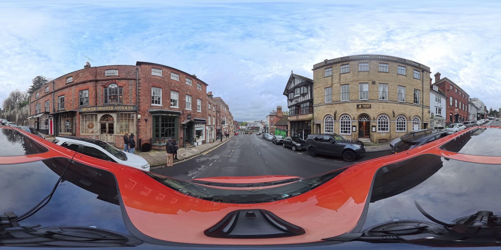 Street view near The Town House Restaurant with Rooms, Arundel — © BlizzardBorn42Car (CC BY-SA · Mapillary)