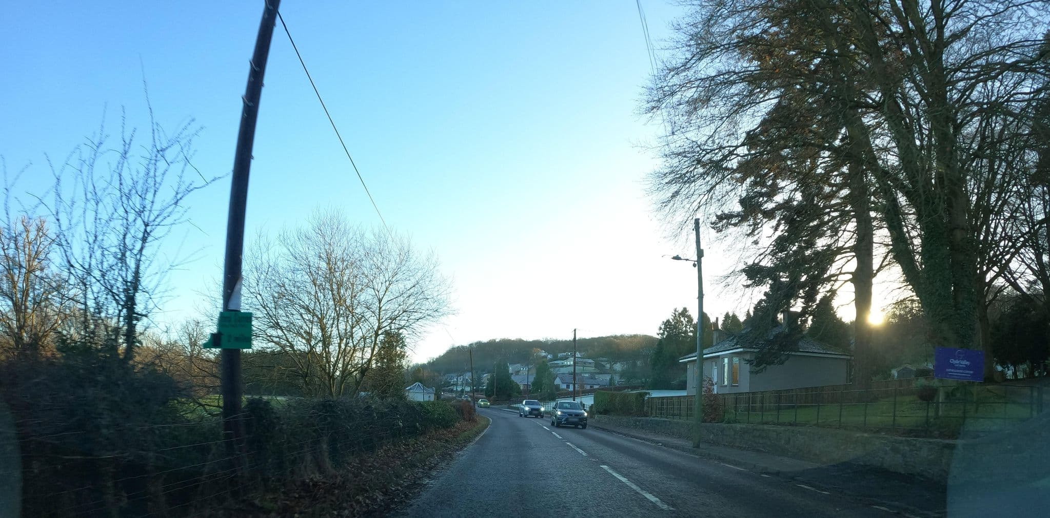 Street view near Clyde Valley Cat Hotel, Dalserf — © hobgoblin (CC BY-SA · Mapillary)