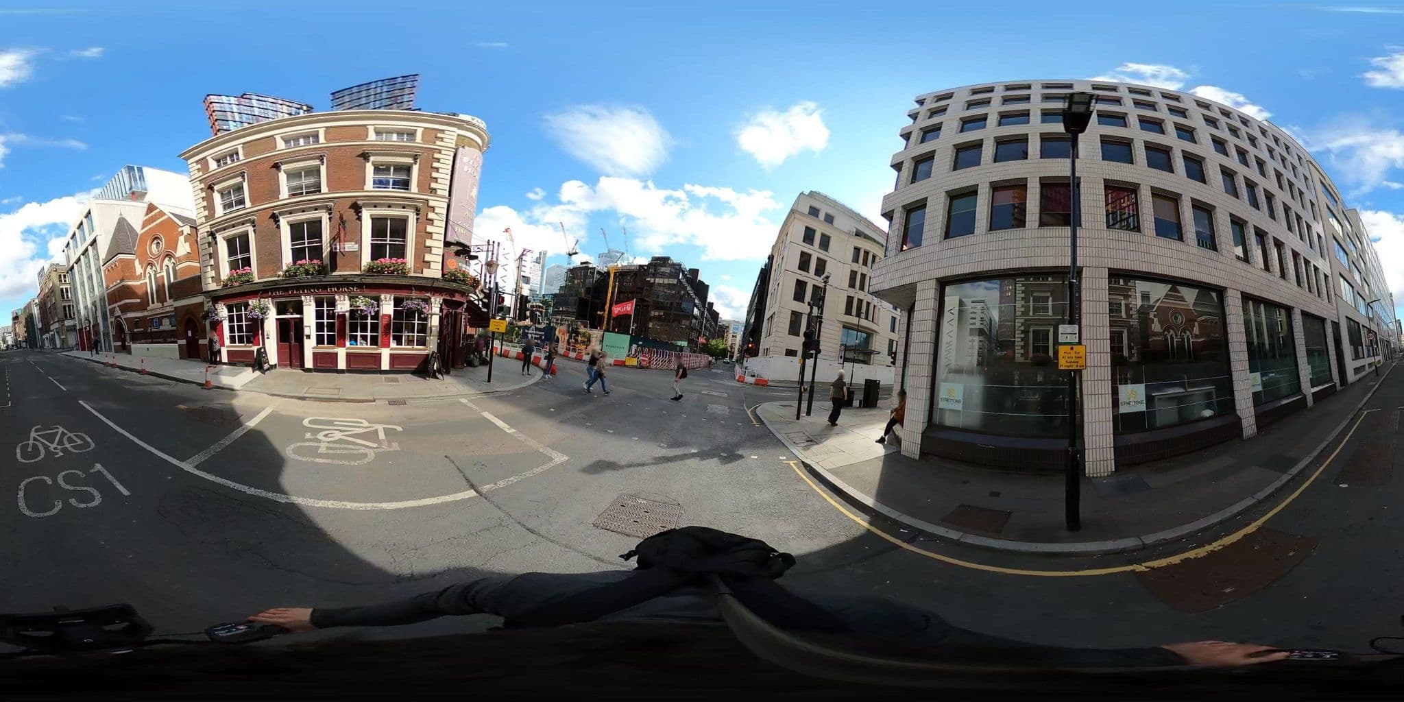 Street view near St Christopher's Liverpool Street, Barbican — © asturksever (CC BY-SA · Mapillary)