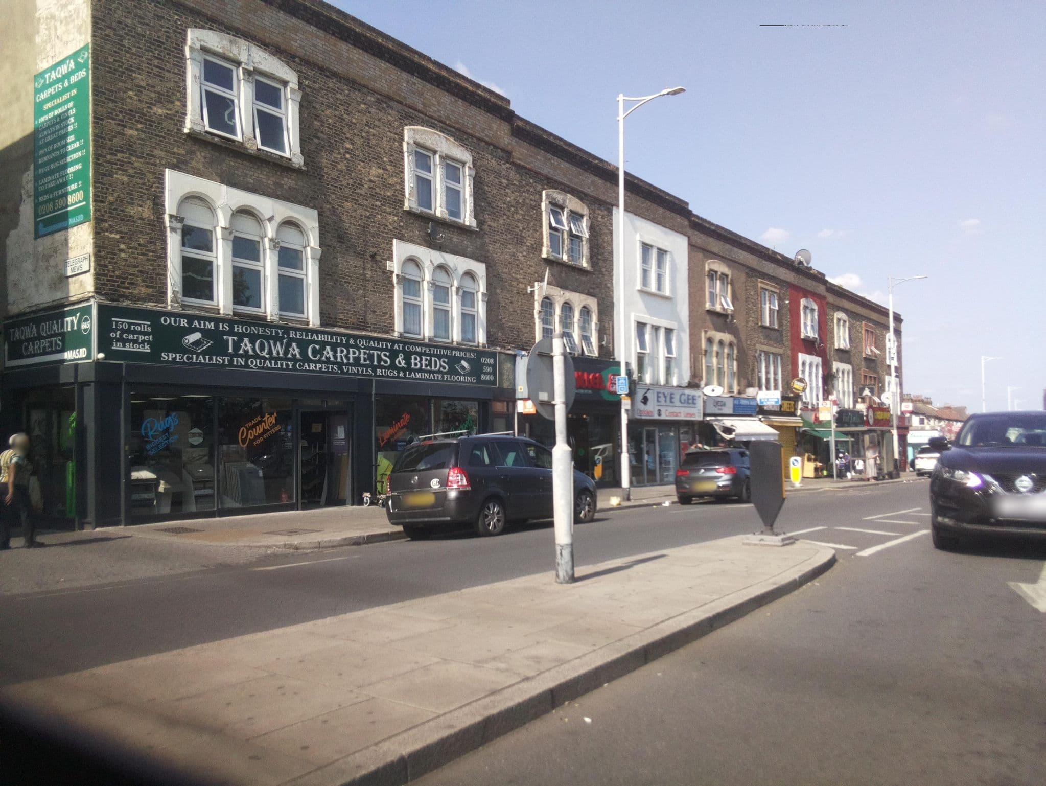 Street view near Blue Sapphire Hotel, Goodmayes — © southglos (CC BY-SA · Mapillary)
