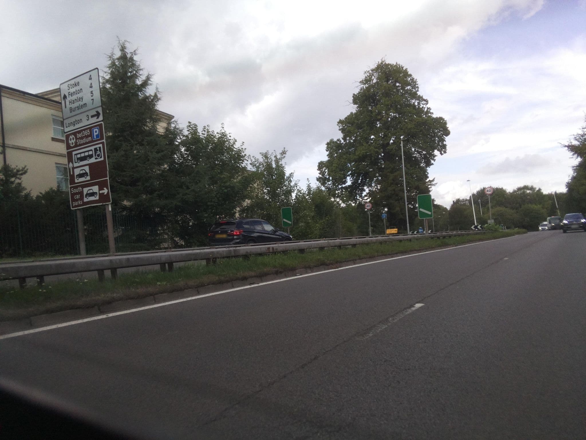 Street view near Premier Inn Stoke/Trentham Gardens hotel, Barlaston — © southglos (CC BY-SA · Mapillary)