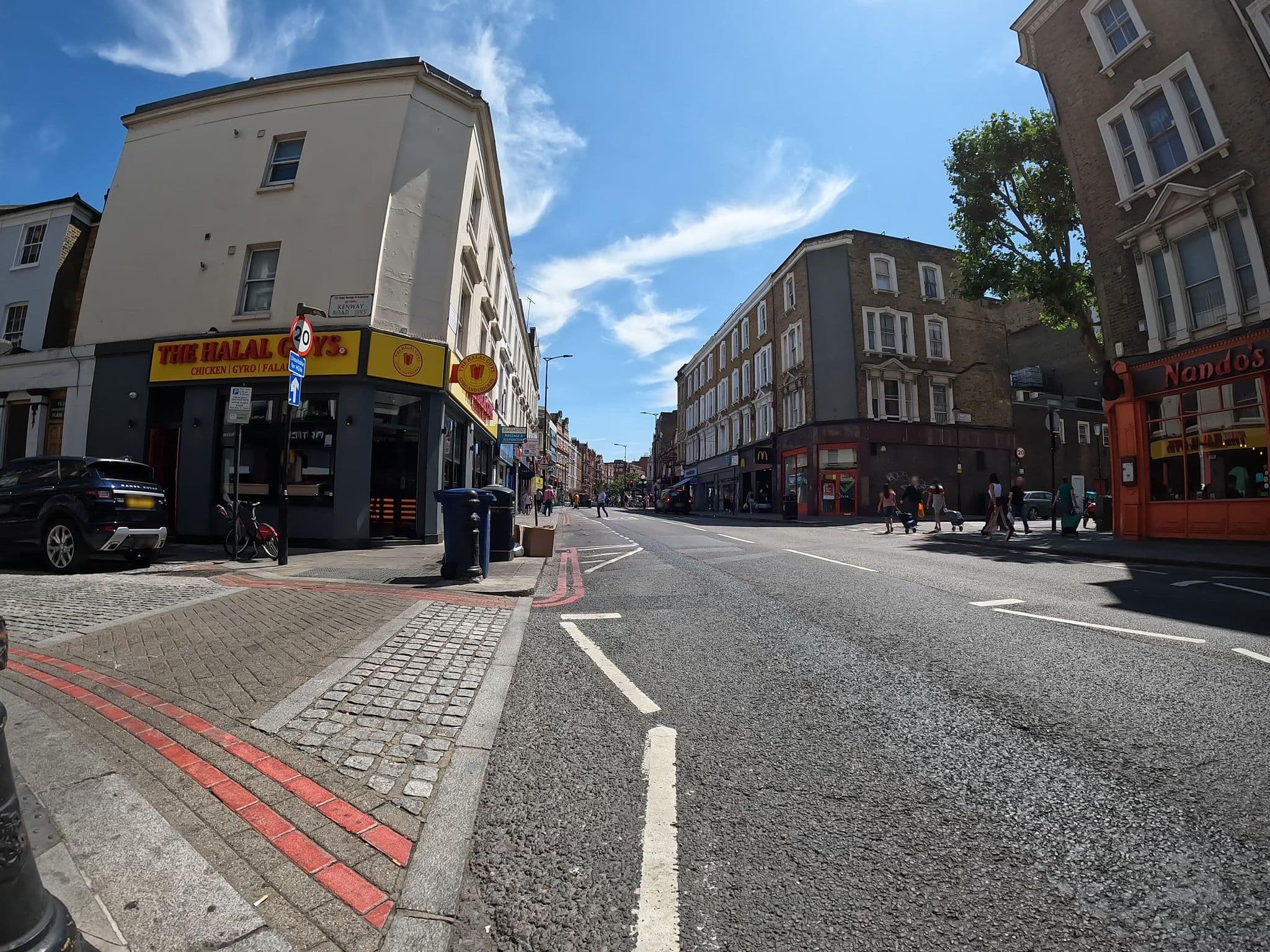 Street view near Amsterdam Hotel, Earls Court