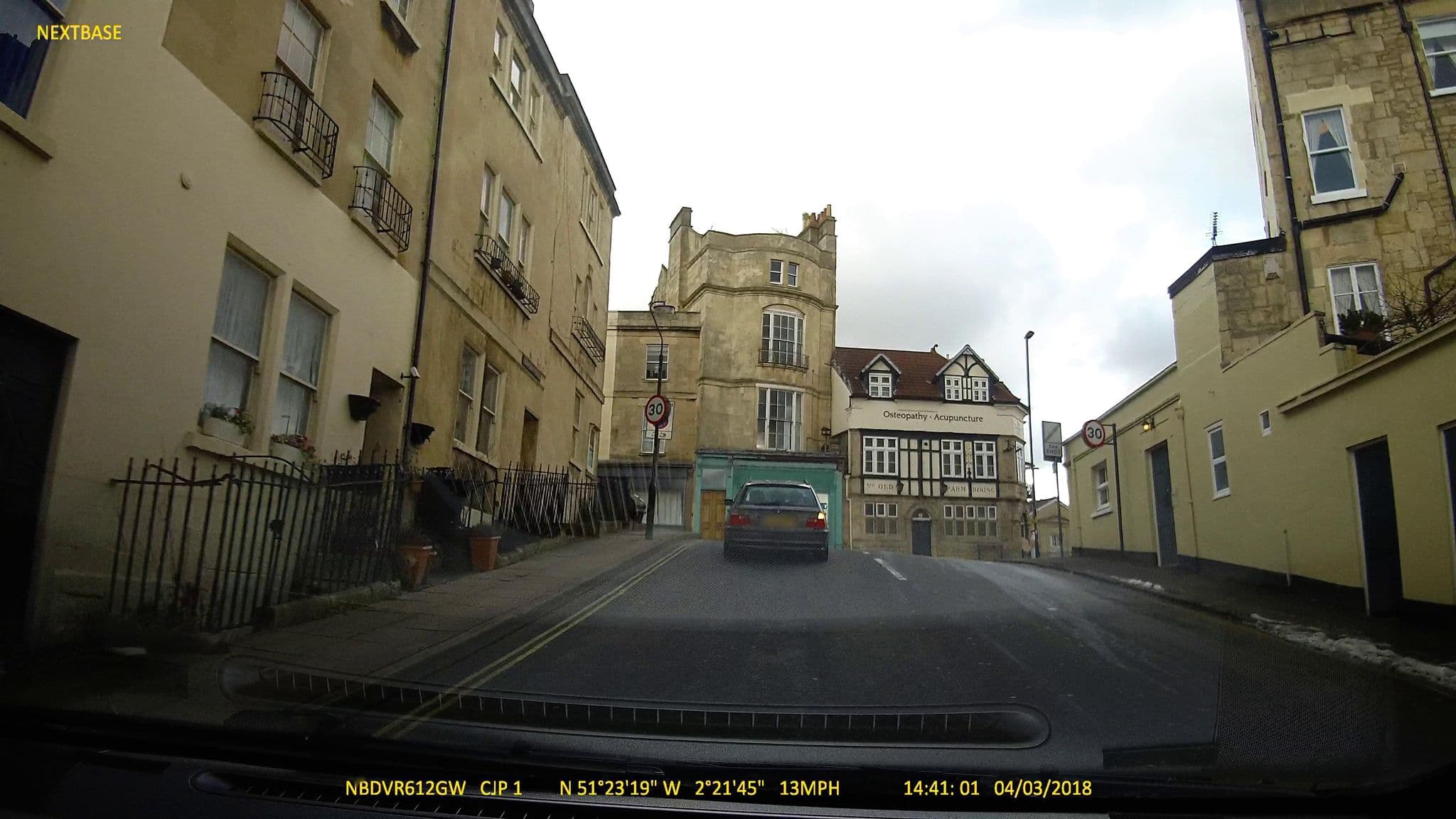 Street view near Hill House, Bath