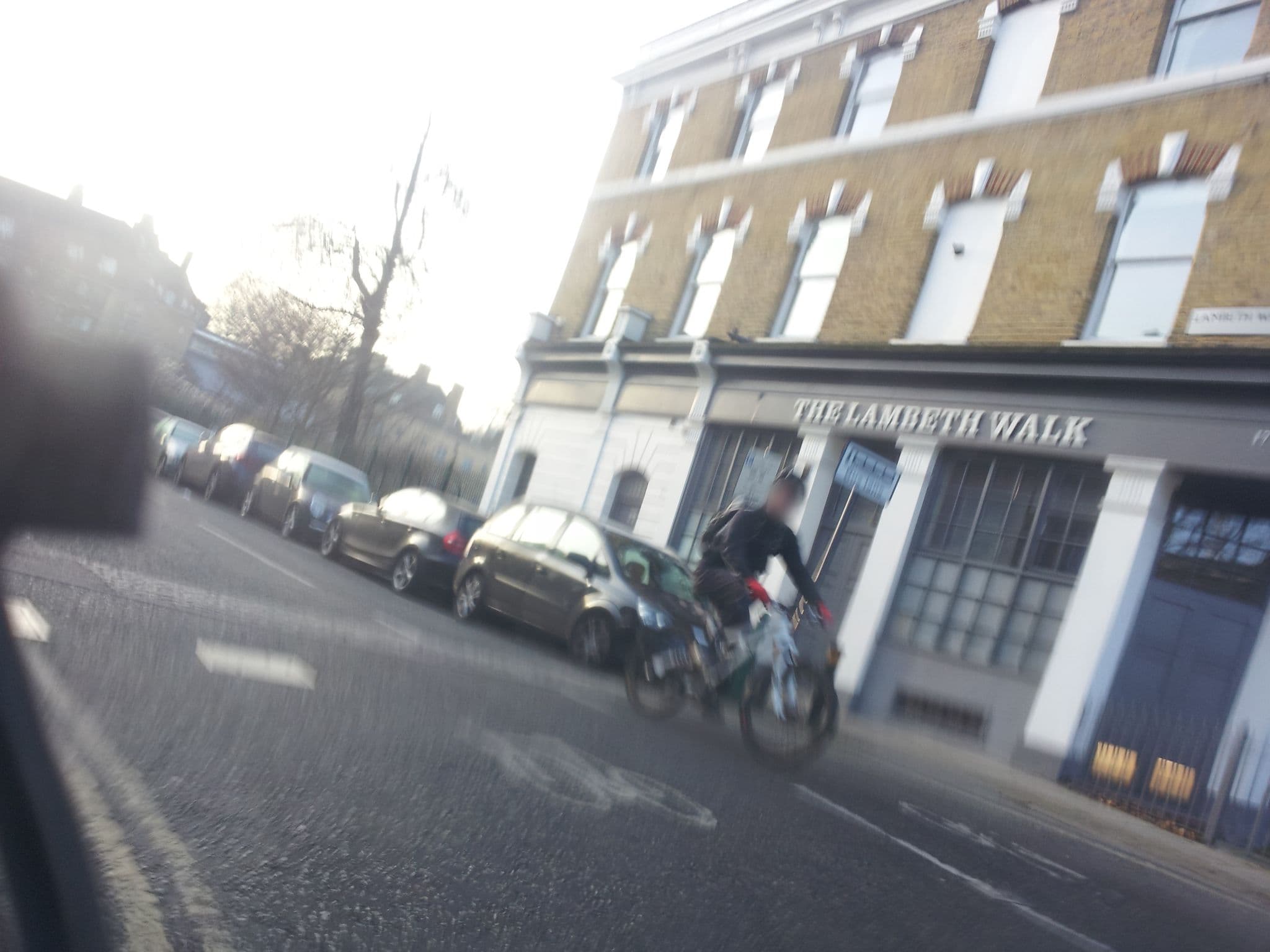 Street view near Premier inn London Waterloo (Lambeth Road) hotel, Lambeth — © paulbiv (CC BY-SA · Mapillary)