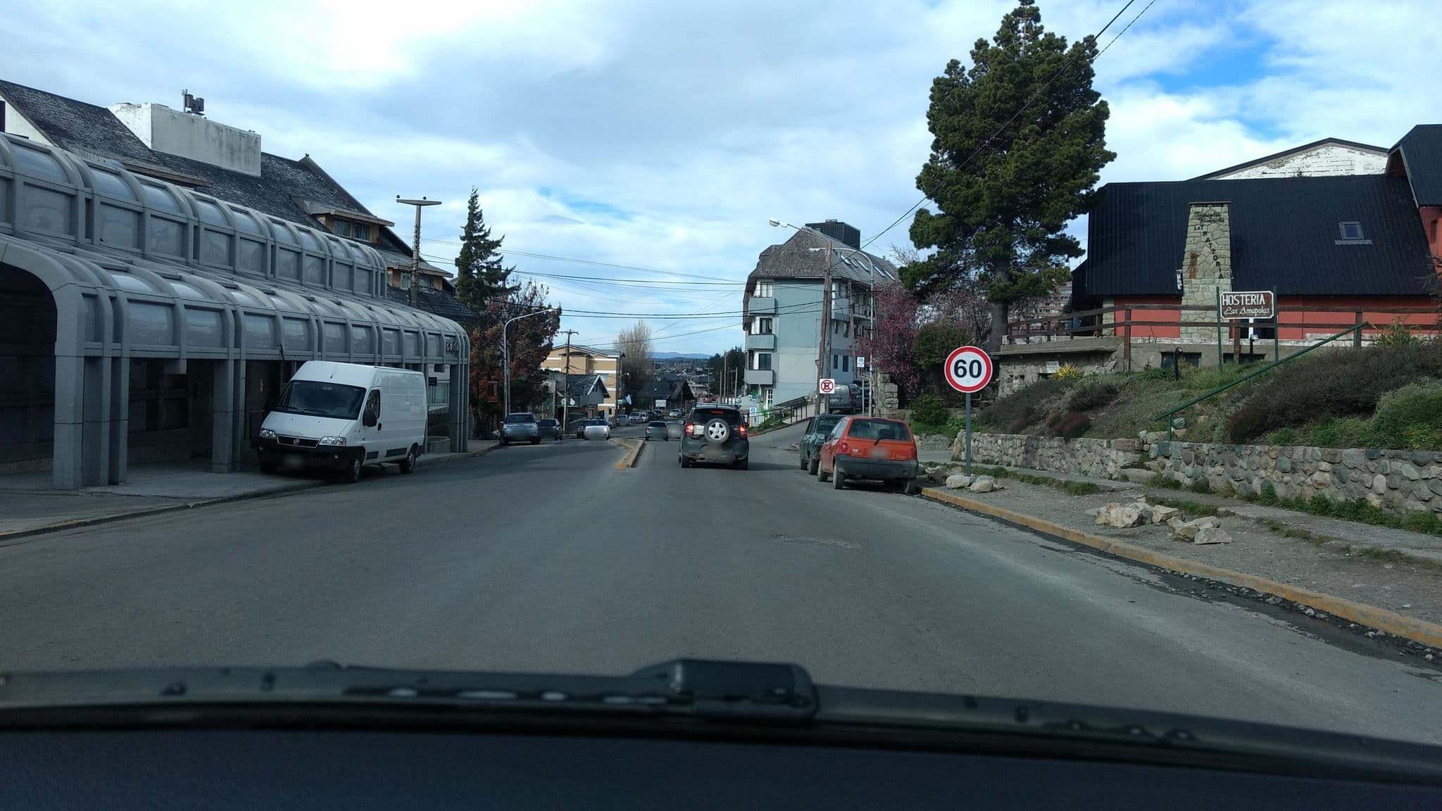 Street view near Berkana hostel Bariloche, San Carlos de Bariloche