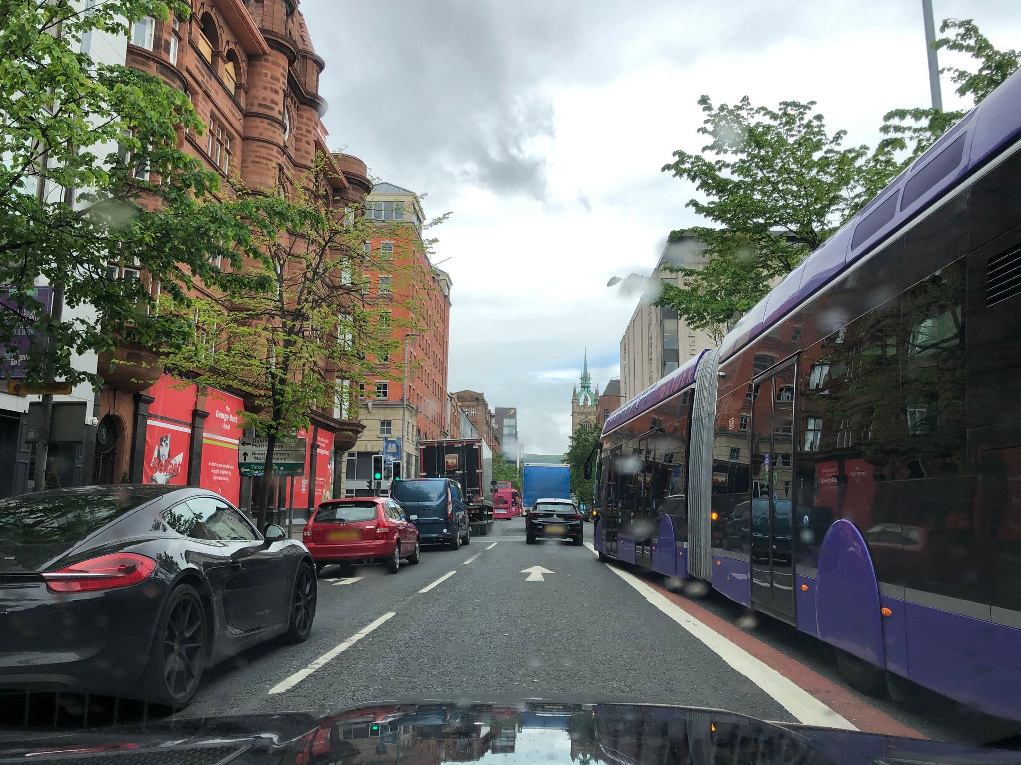 Street view near The Bedford Hotel Belfast, Belfast
