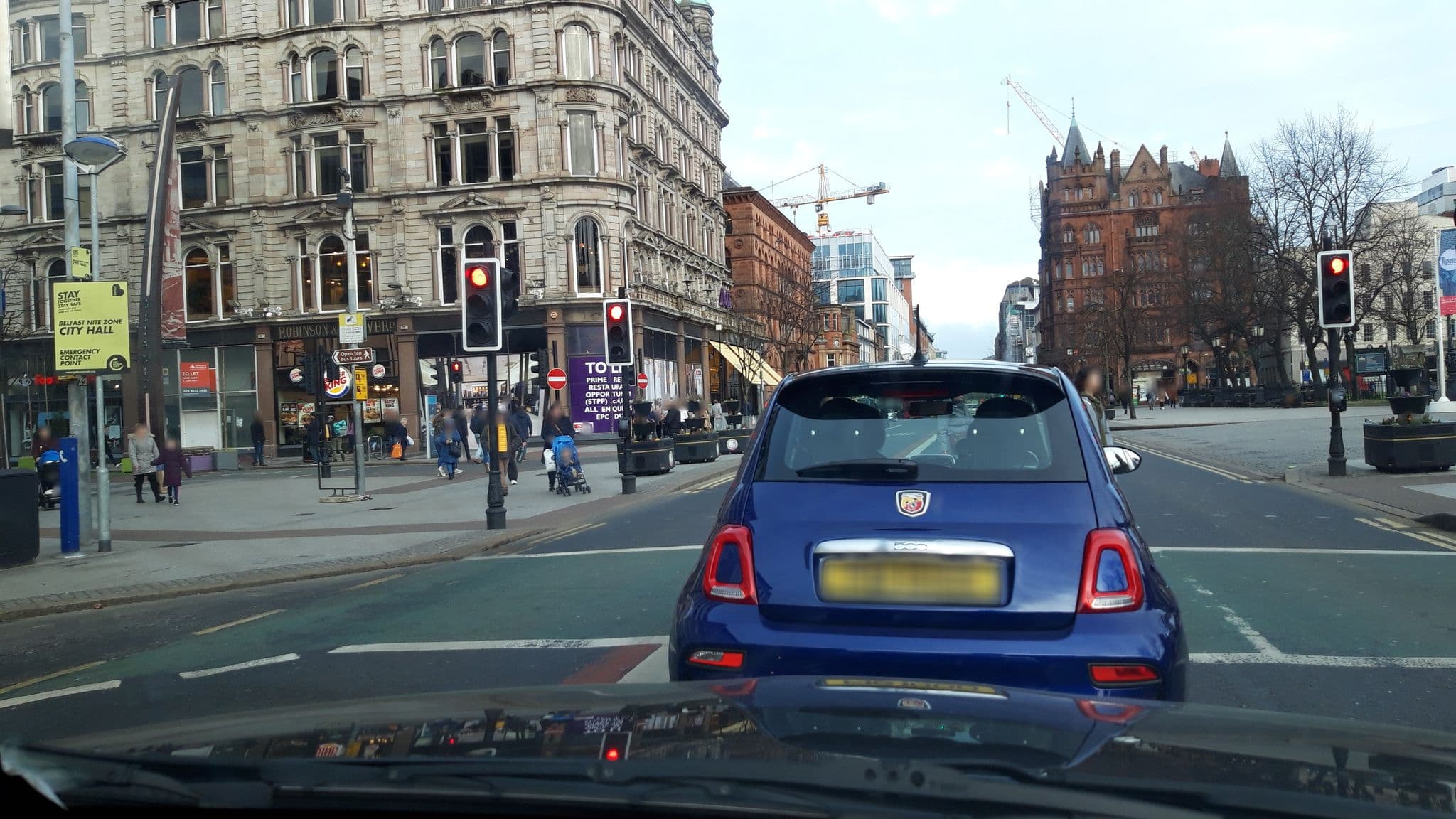 Street view near Hotel merchandising Belfast, Belfast