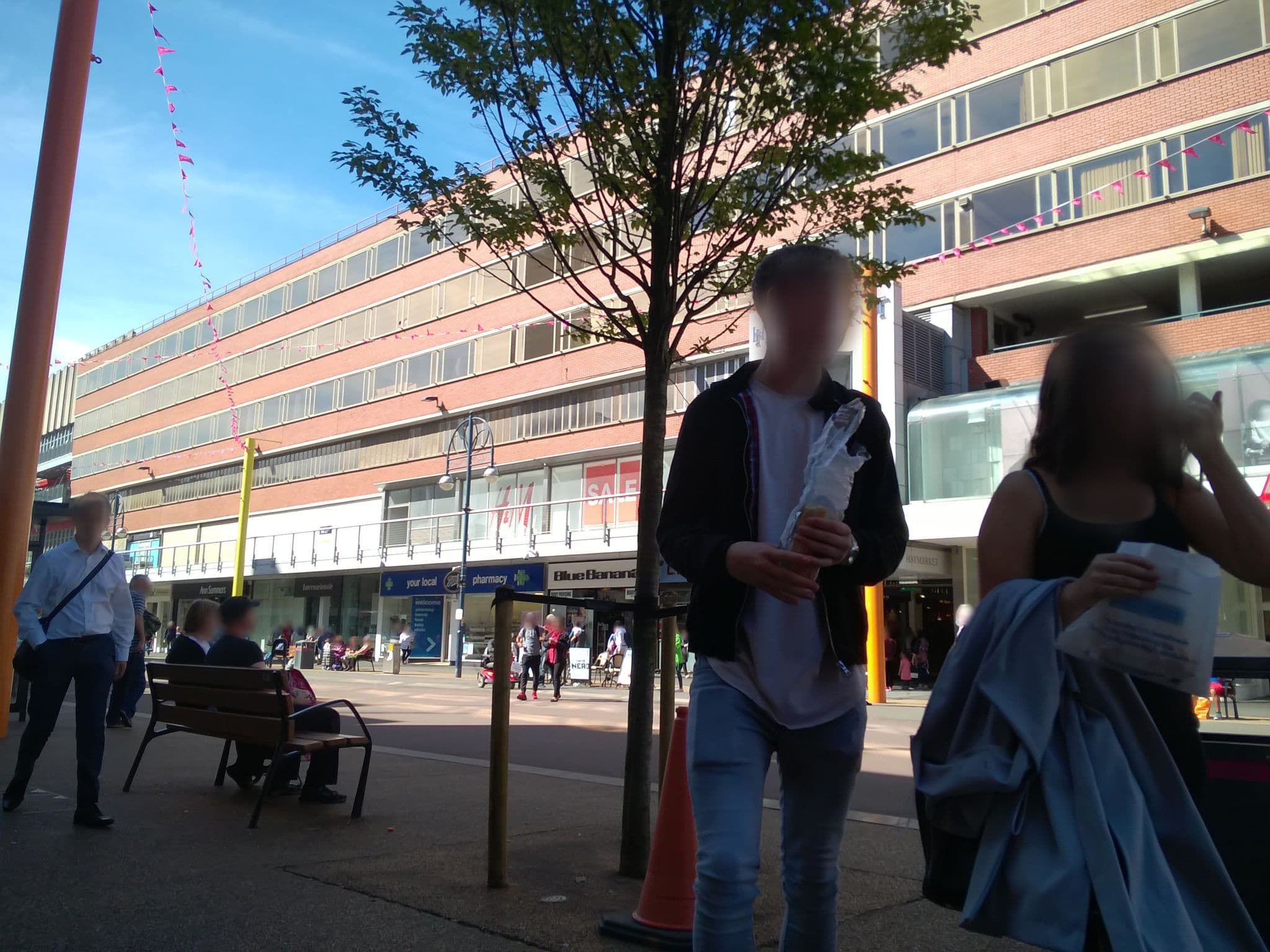 Street view near Travelodge Leicester City Centre, Leicester — © toby (CC BY-SA · Mapillary)