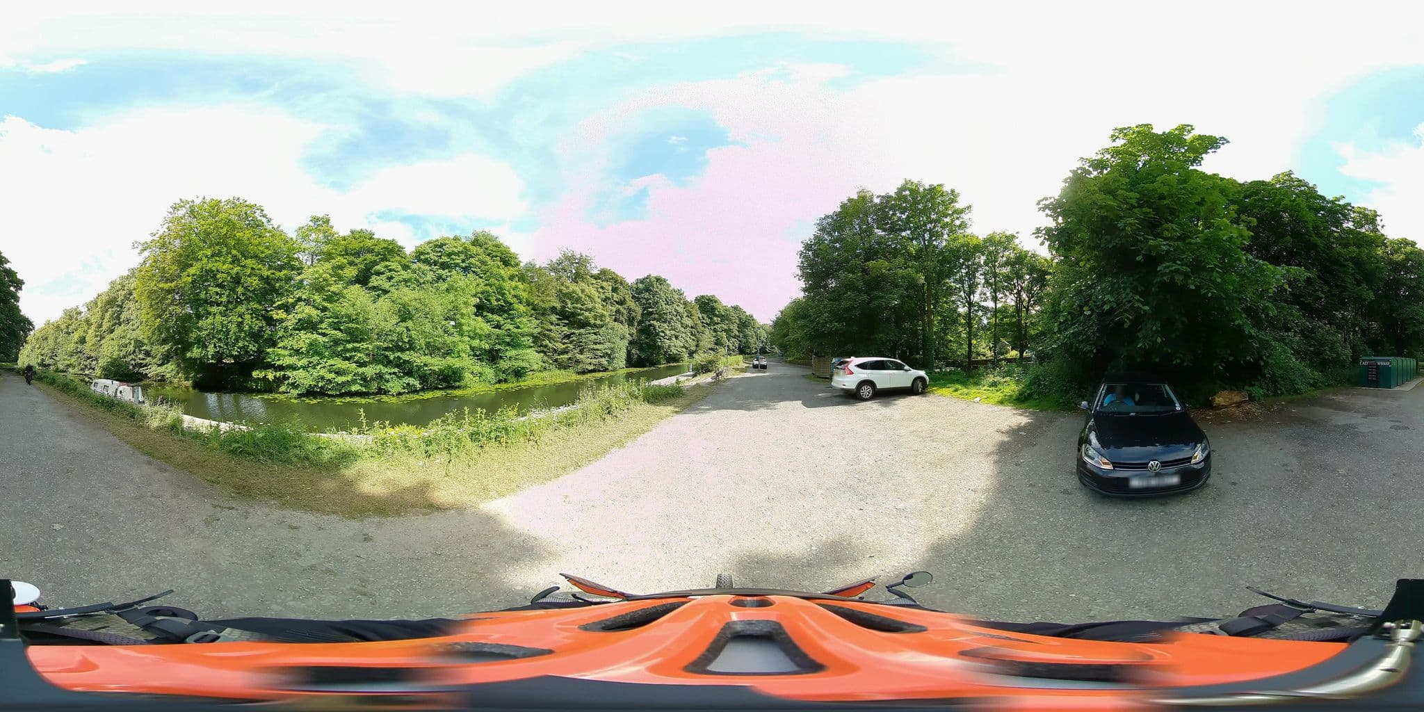 Street view near SNUG 30ft NARROWBOAT WITH INDOOR FIREPLACE, Torrance — © Walk-Wheel-Cycle-Trust (CC BY-SA · Mapillary)
