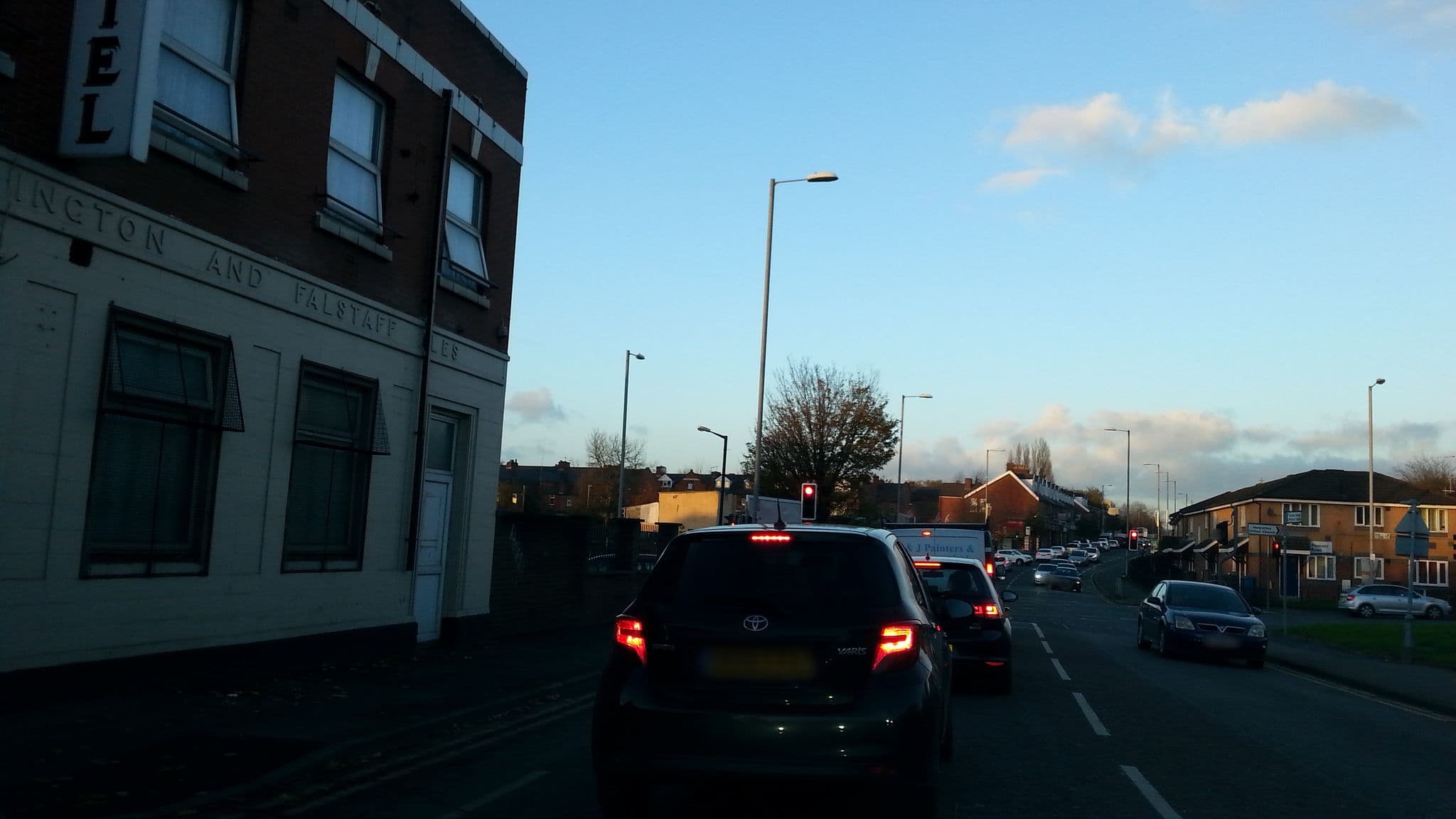 Street view near Sandown Hotel, Blackley — © adam2 (CC BY-SA · Mapillary)