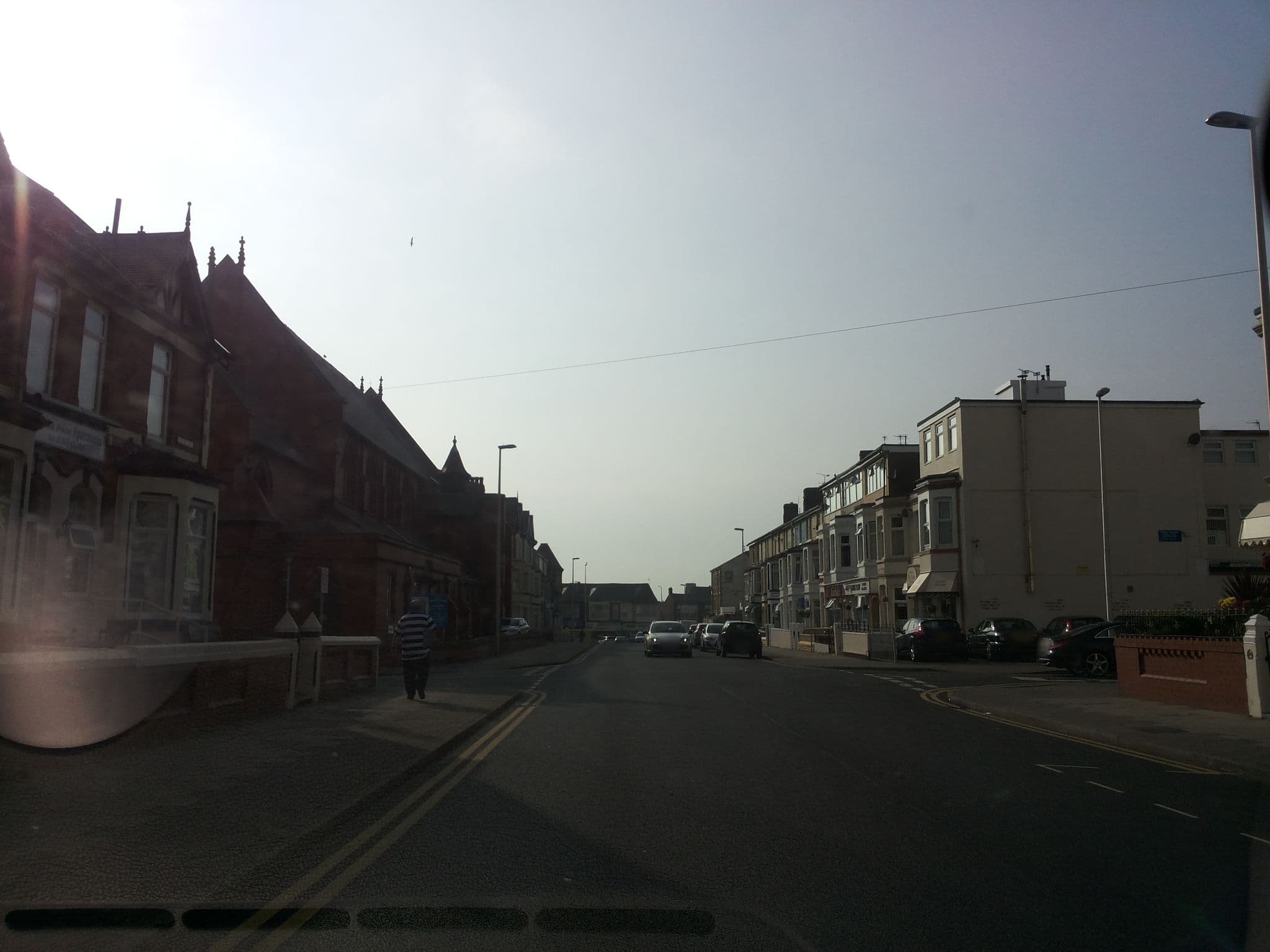 Street view near The Orchid Hotel, Blackpool