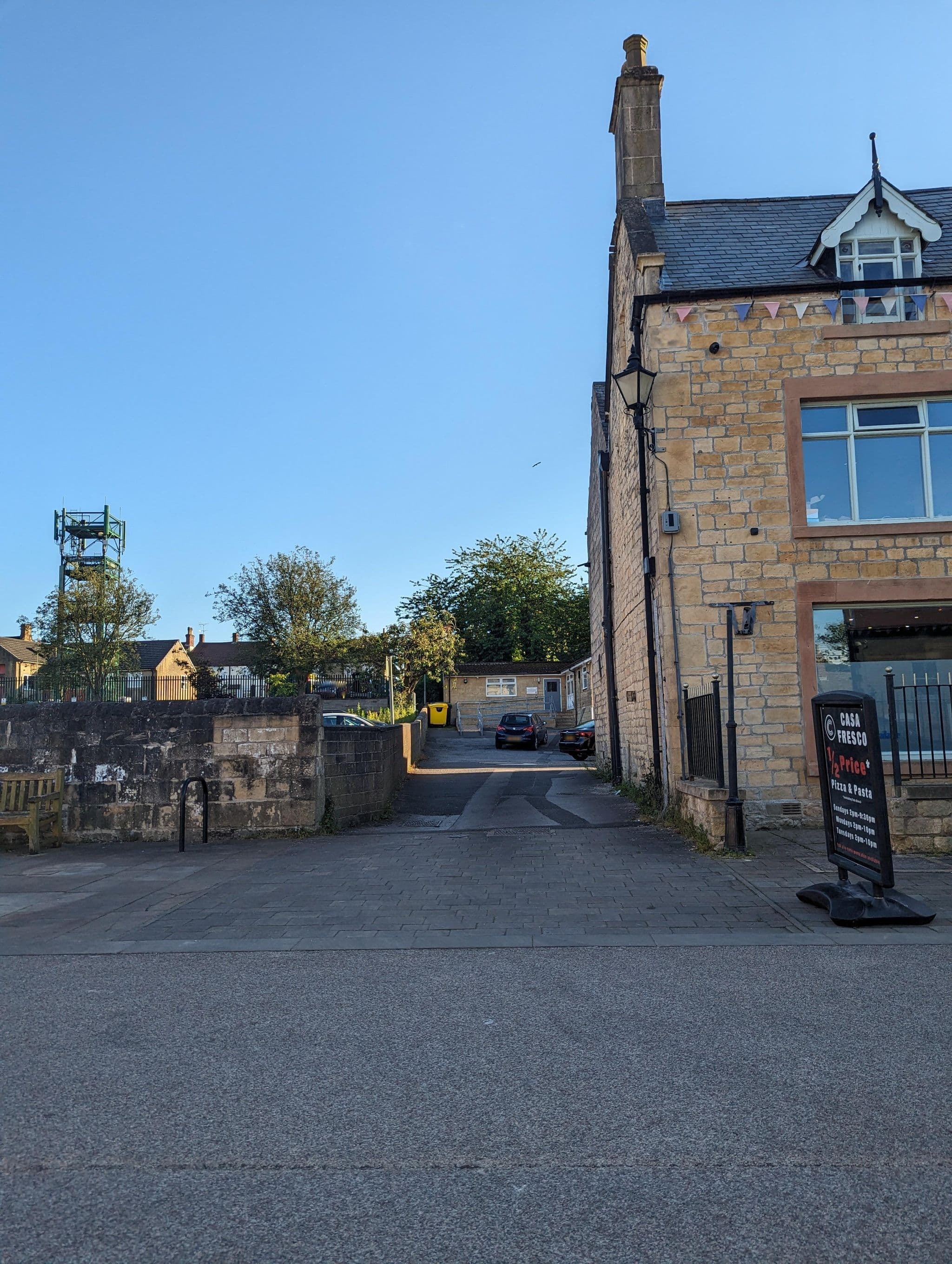Street view near Sanctuary Inn, Bolsover — © jayturnr (CC BY-SA · Mapillary)