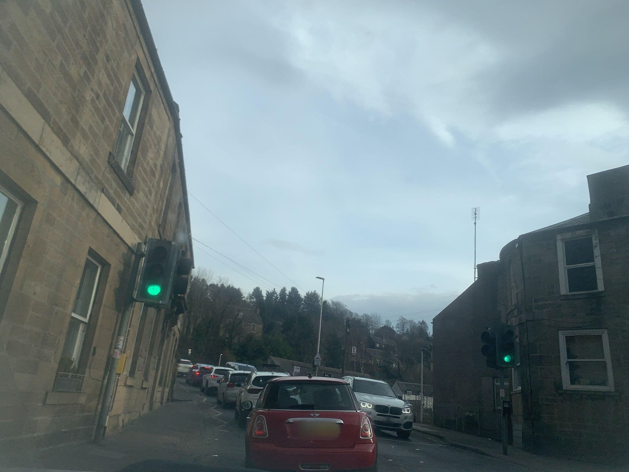 Street view near Laird & Dog Inn, Bonnyrigg — © lucagm (CC BY-SA · Mapillary)