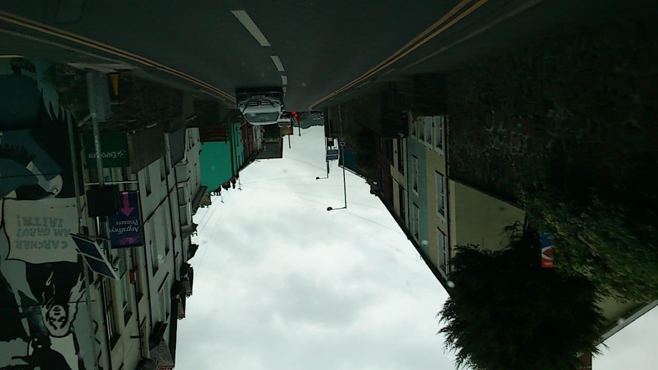 Street view near The White Lion Hotel, Borth — © msevilla00 (CC BY-SA · Mapillary)