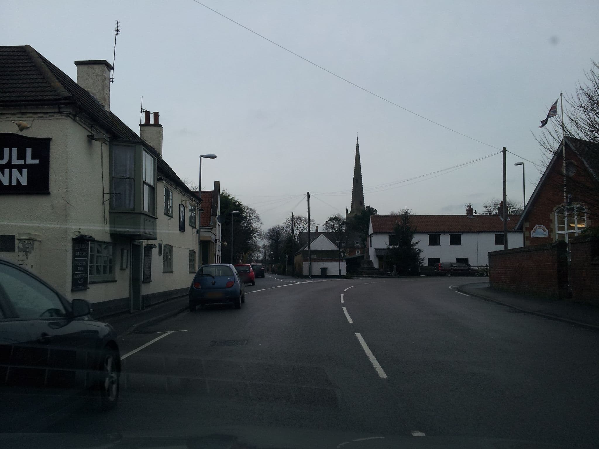 Street view near The Bull Inn, Bottesford — © adam2 (CC BY-SA · Mapillary)