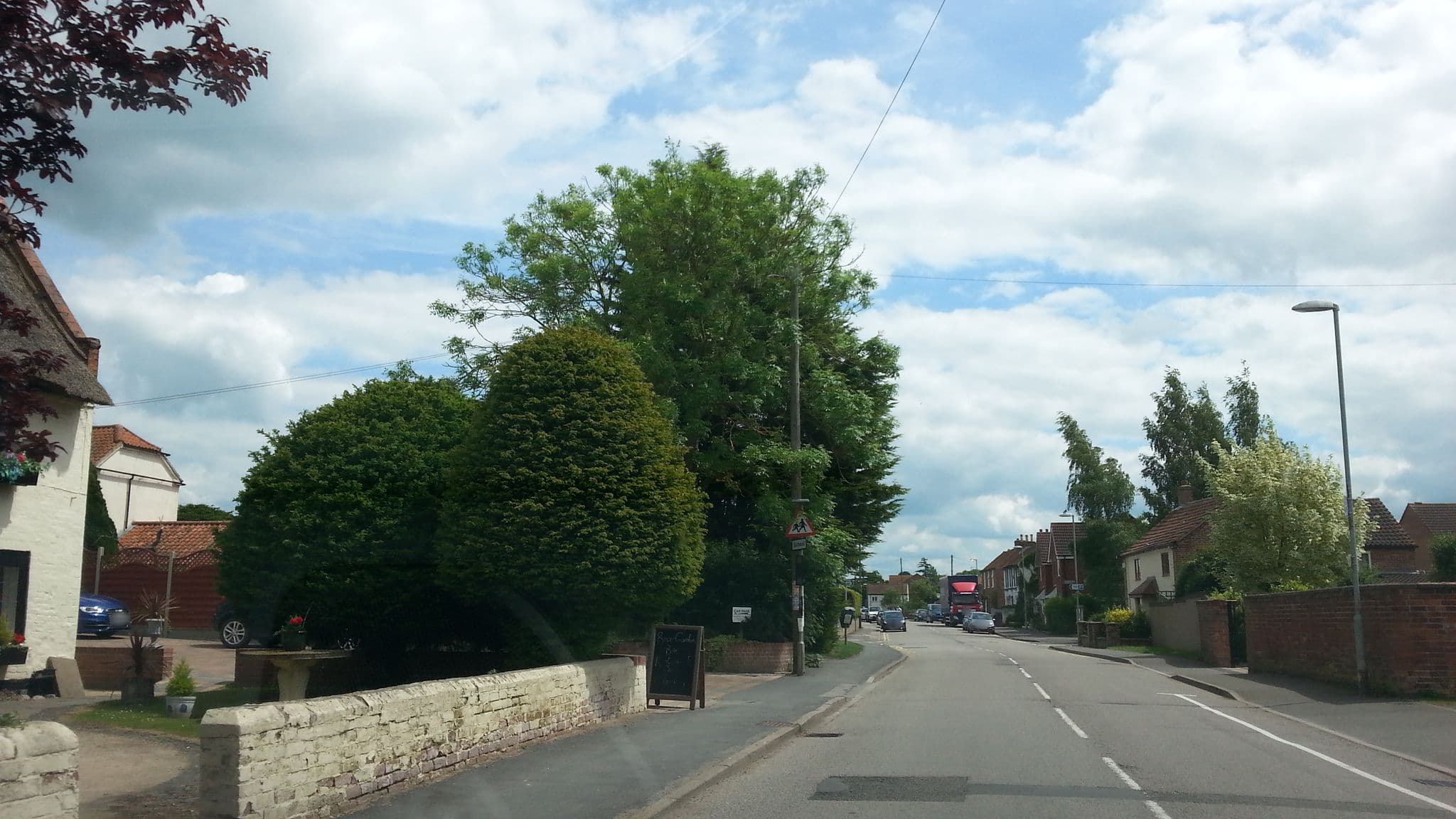 Street view near The Thatch at Bottesford, Bottesford — © adam2 (CC BY-SA · Mapillary)