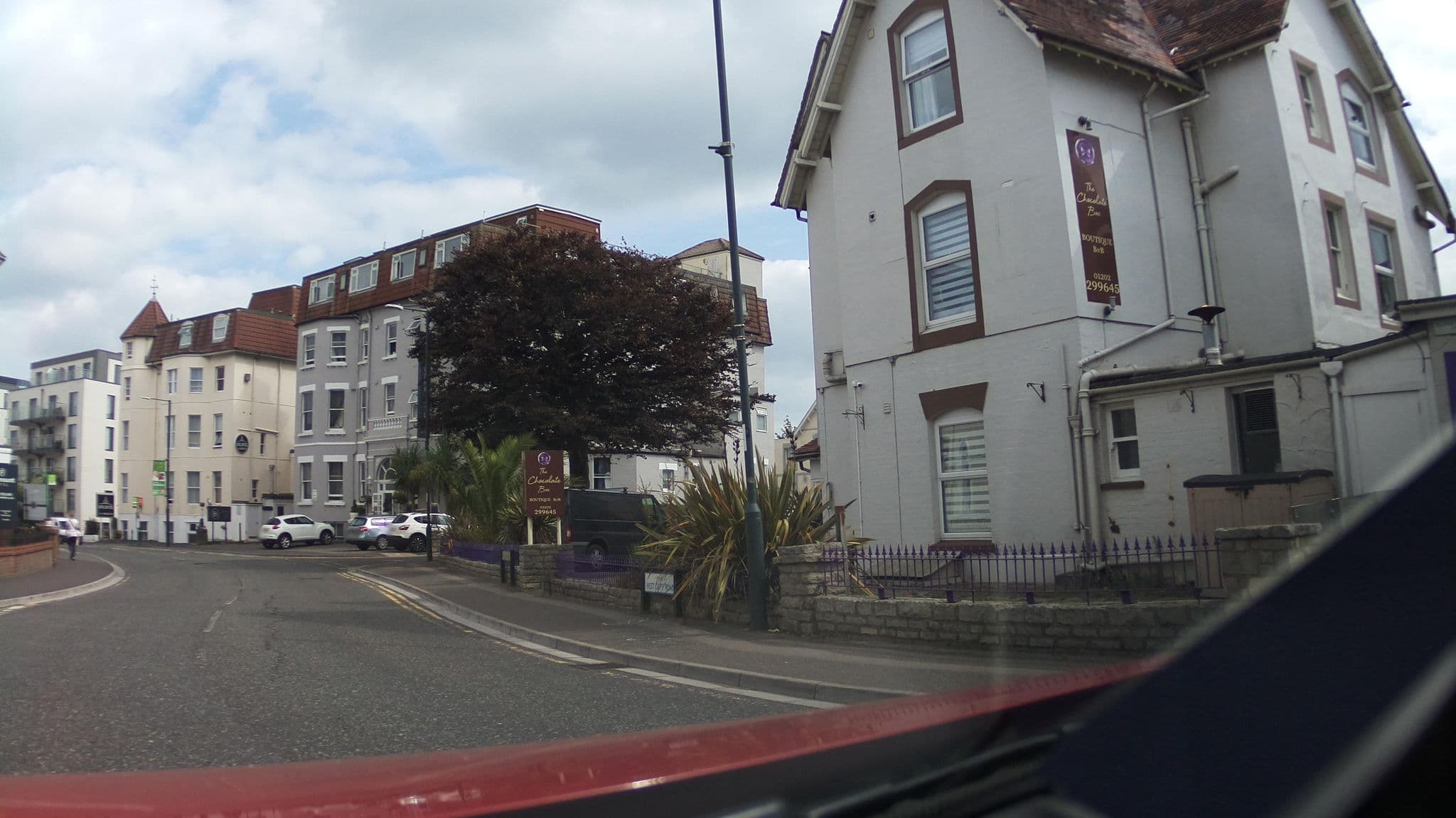 Street view near The Chocolate Box Hotel, Bournemouth