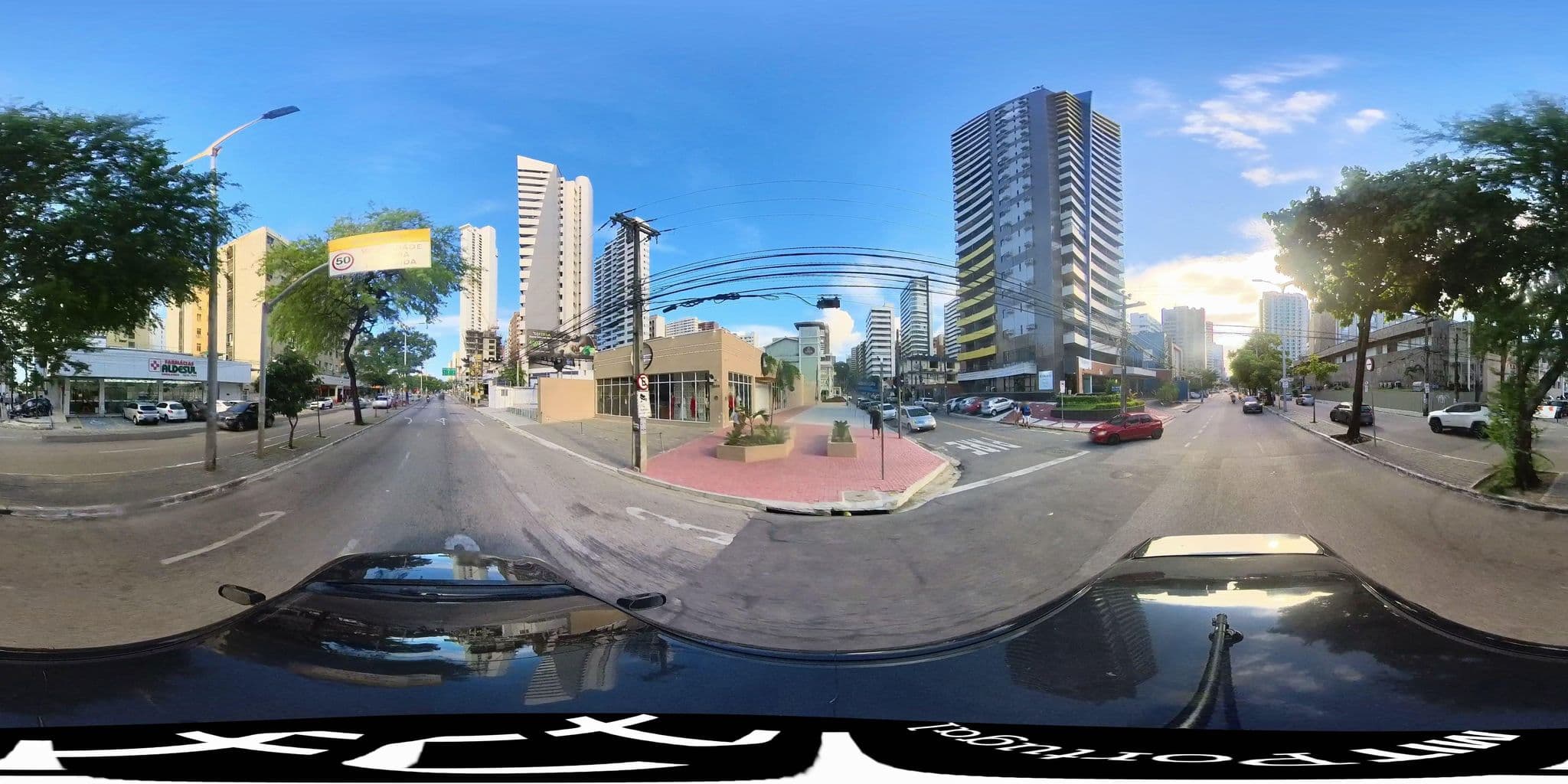 Street view near Abolição Praia Hotel, Fortaleza — © matheusgomesms (CC BY-SA · Mapillary)