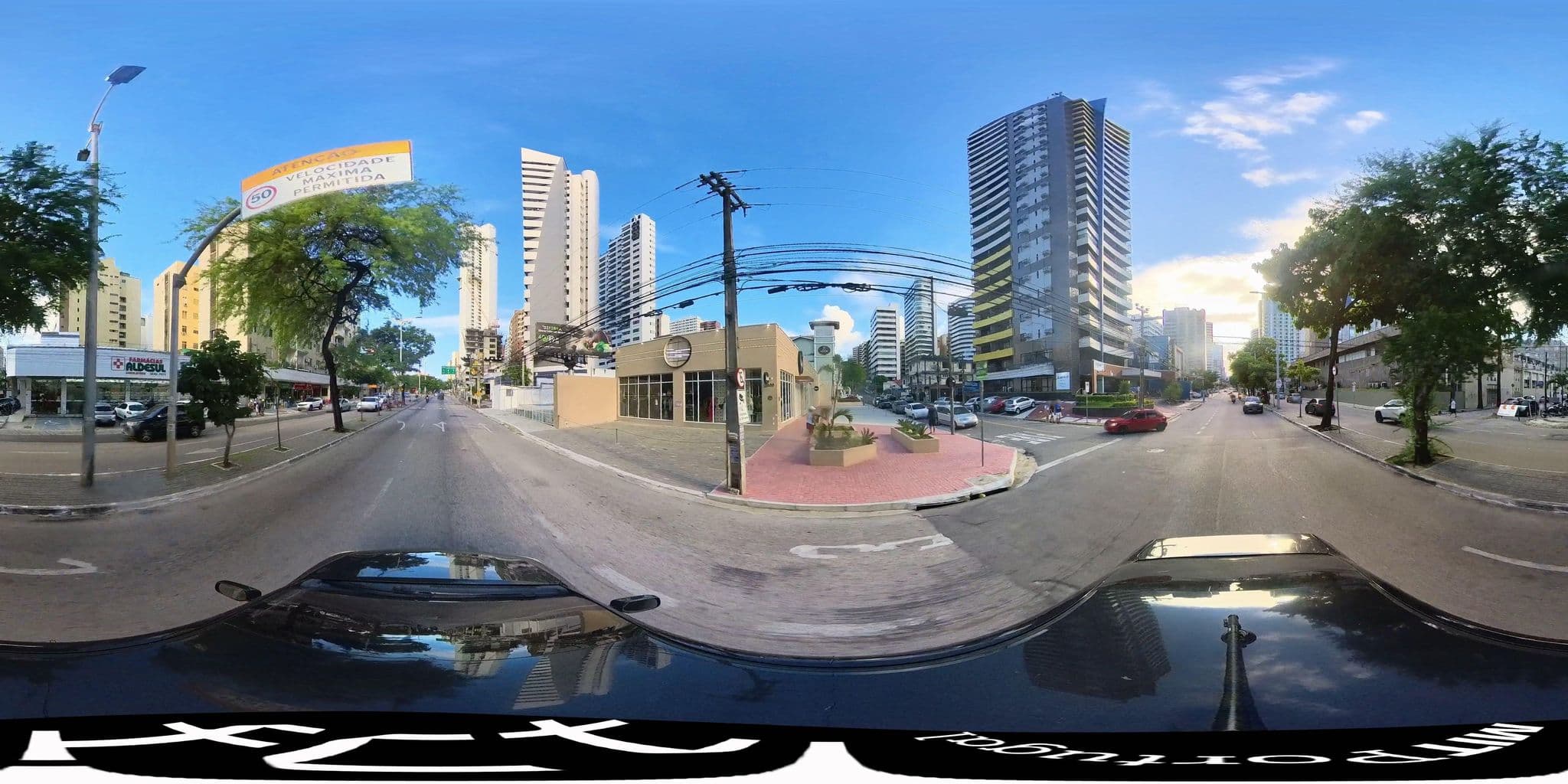 Street view near Praia Mansa Suíte Hotel, Fortaleza — © matheusgomesms (CC BY-SA · Mapillary)