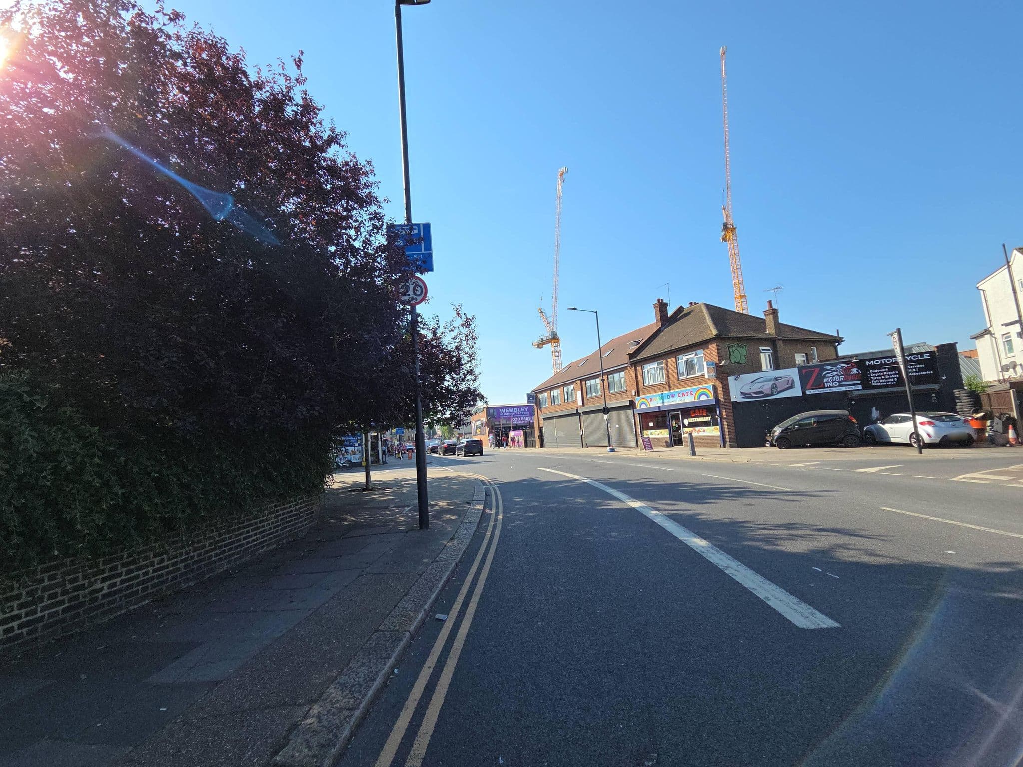 Street view near Twin Towers Hotel, Harlesden — © Roufster (CC BY-SA · Mapillary)