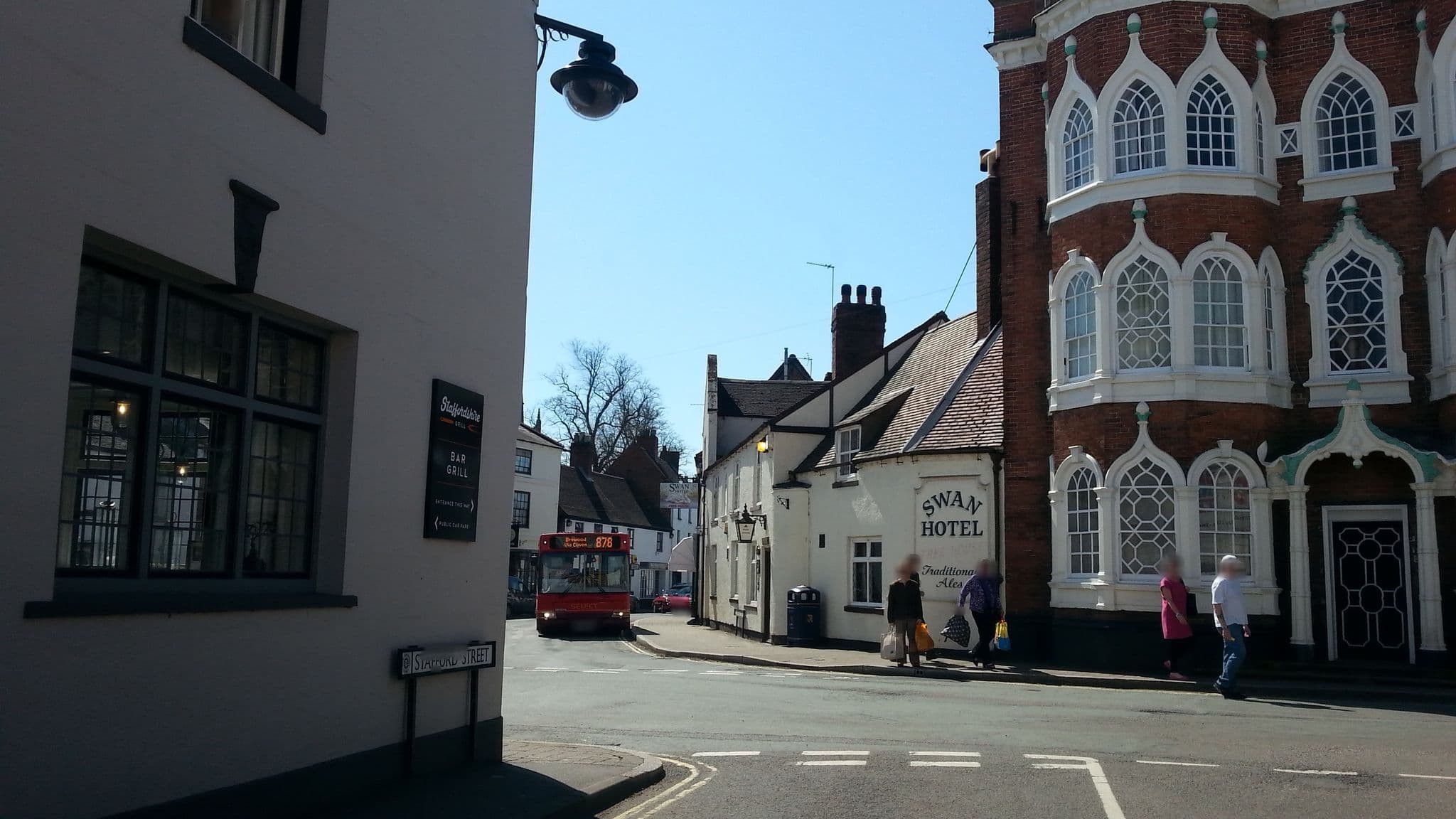 Street view near The Lion Hotel, Brewood — © adam2 (CC BY-SA · Mapillary)
