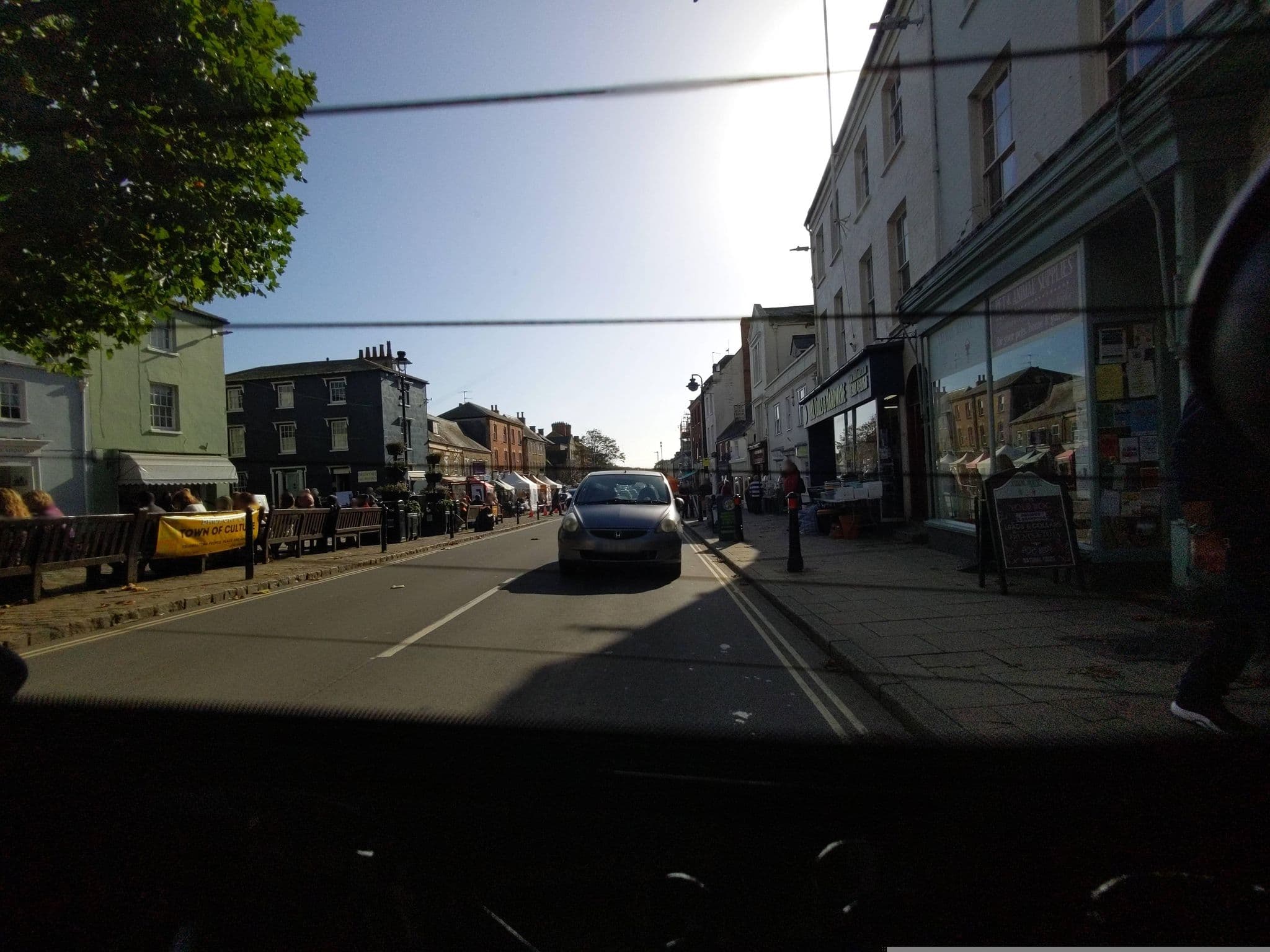 Street view near The George Hotel Bridport, Bridport — © WaggyDog (CC BY-SA · Mapillary)