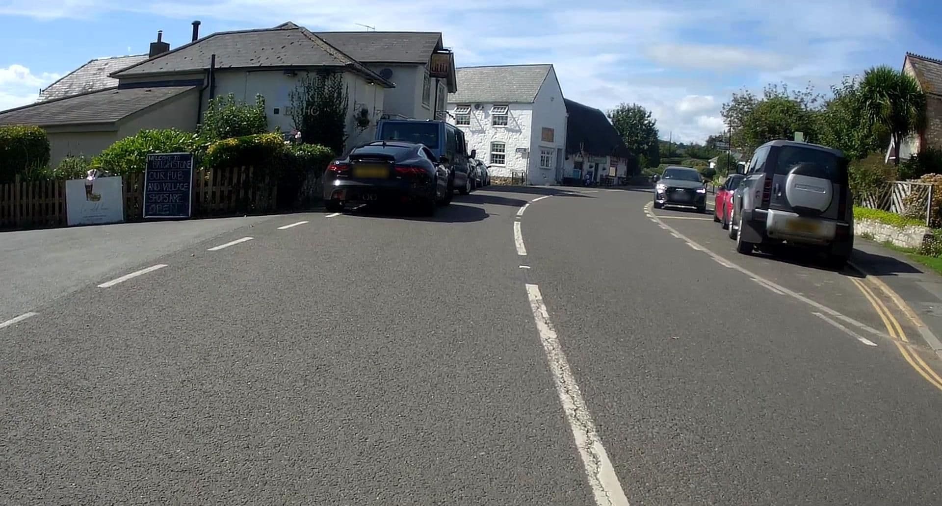 Street view near Three Bishops, Brighstone — © jpennycook (CC BY-SA · Mapillary)