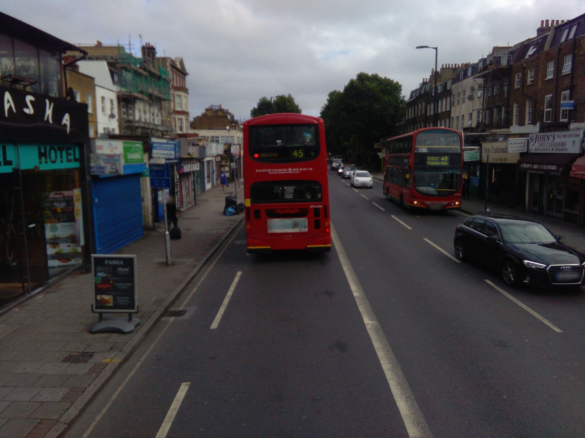 Street view near Pasha Hotel London, Brixton — © ris (CC BY-SA · Mapillary)