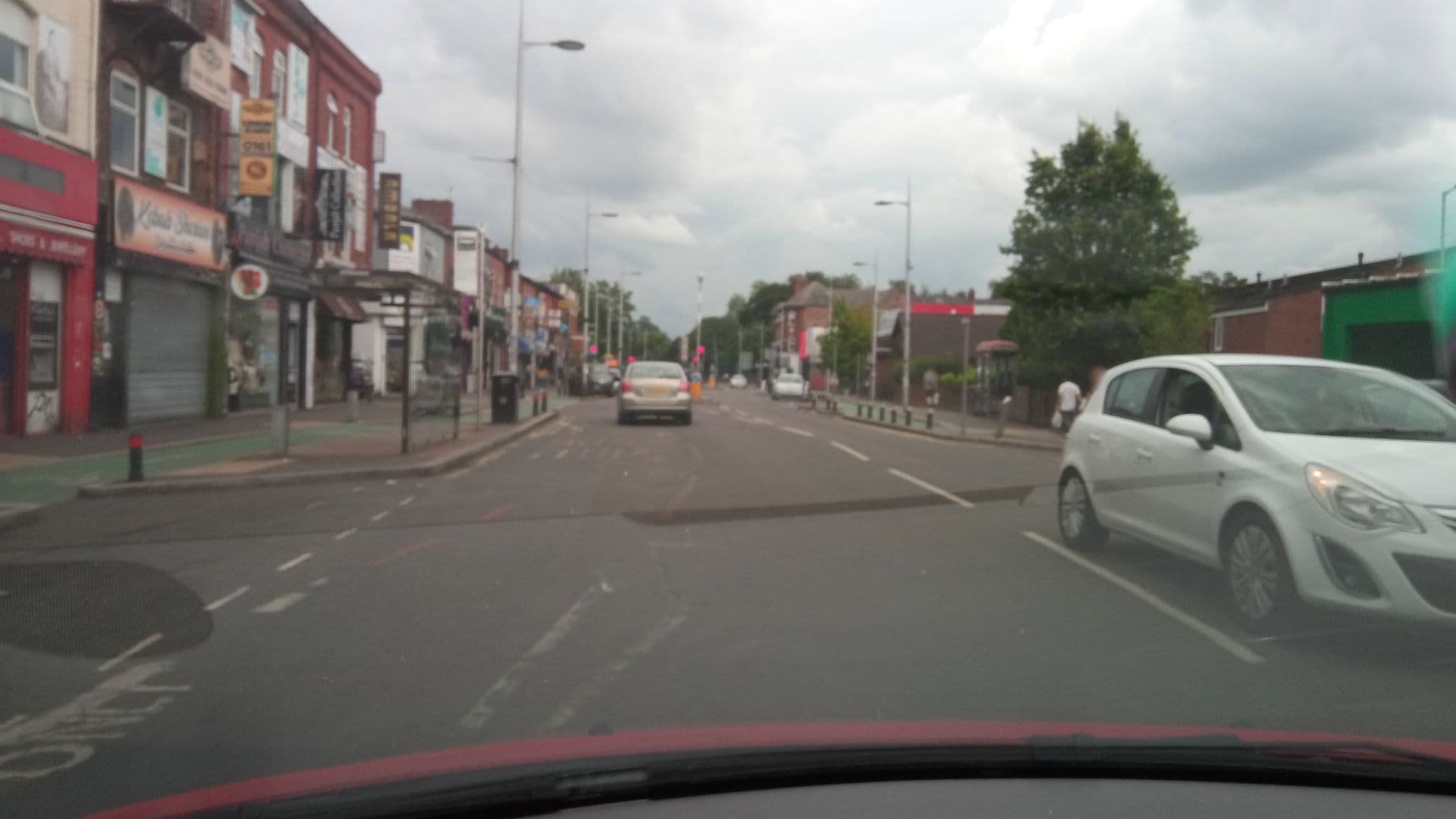 Street view near Rusholme Rooms, Fallowfield — © victuallers (CC BY-SA · Mapillary)