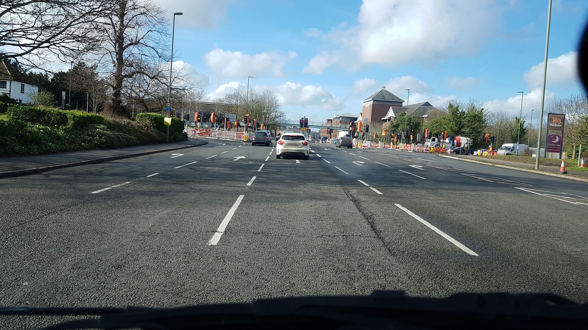 Street view near Premier Inn Guildford North (A3) hotel, Guildford — © richardc (CC BY-SA · Mapillary)