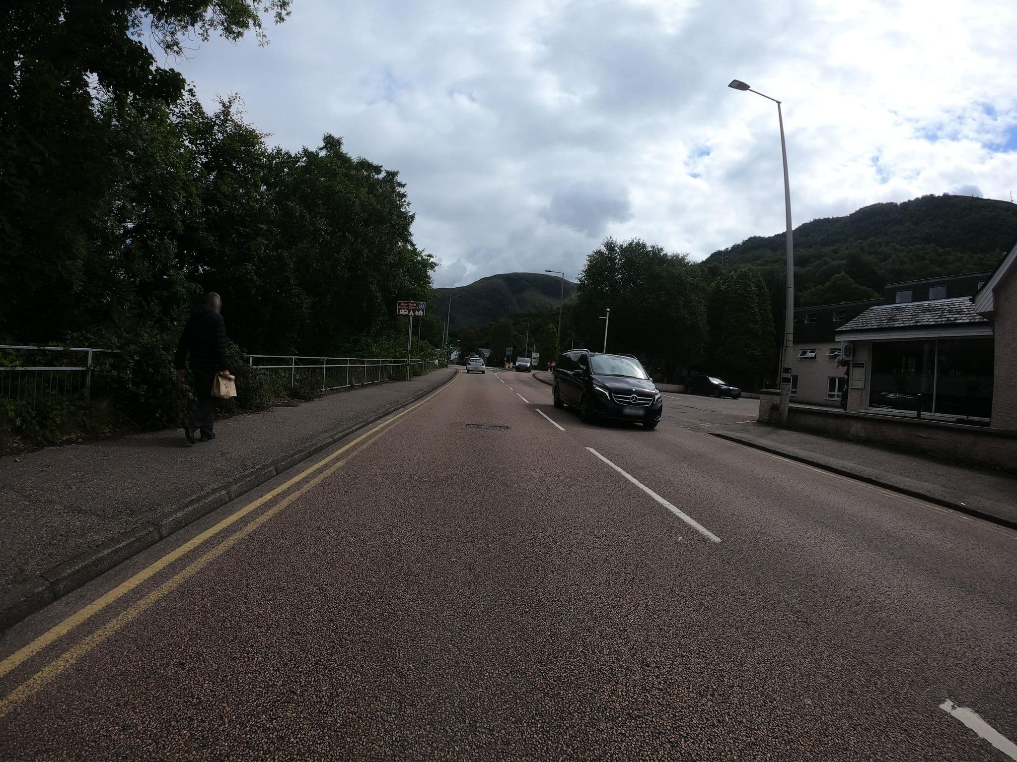 Street view near Nevis Bank Inn & Browns Restaurant, Fort William — © joostjakob (CC BY-SA · Mapillary)