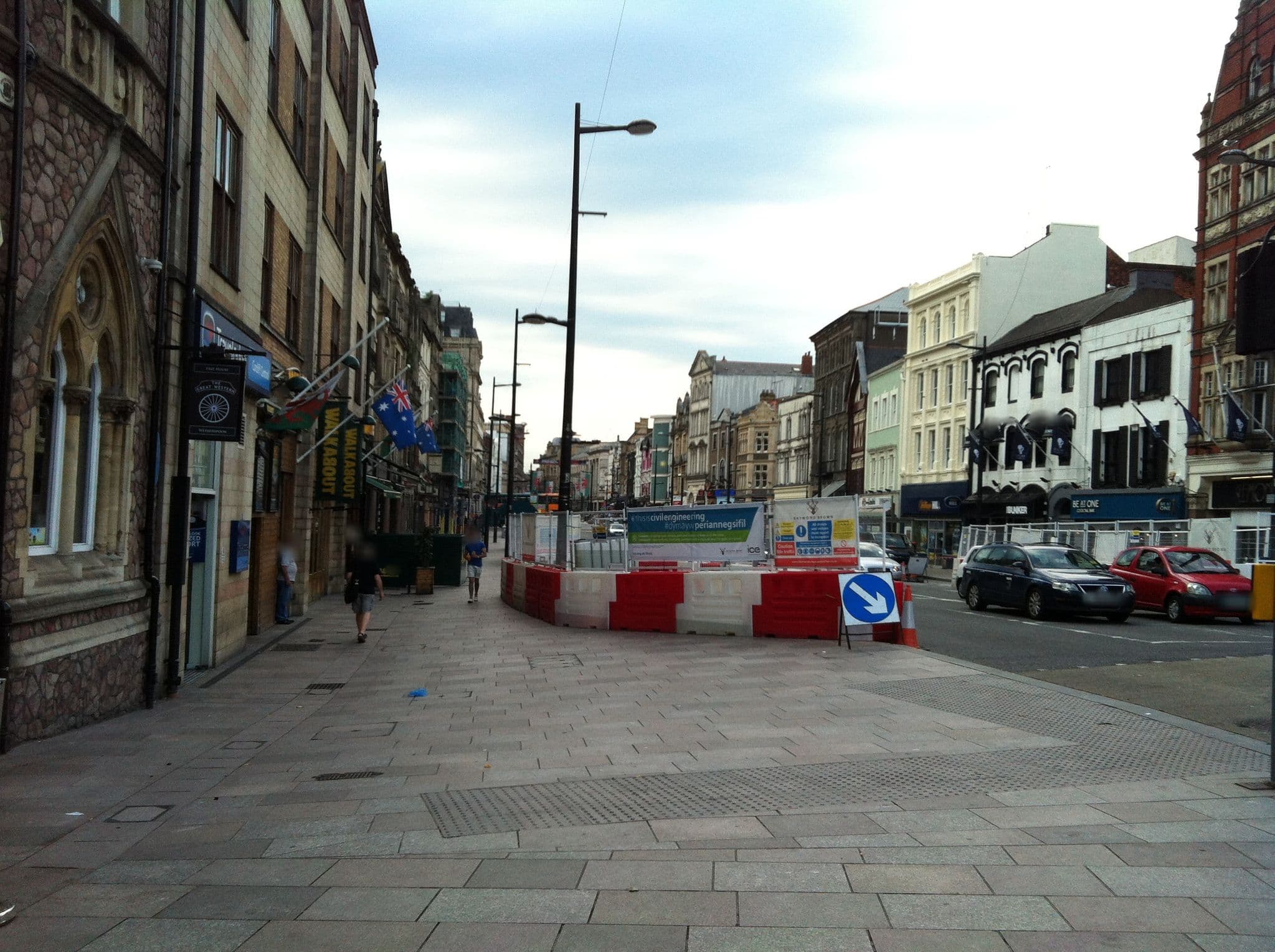 Street view near Travelodge Cardiff Central, Cardiff — © miguel_andrade (CC BY-SA · Mapillary)