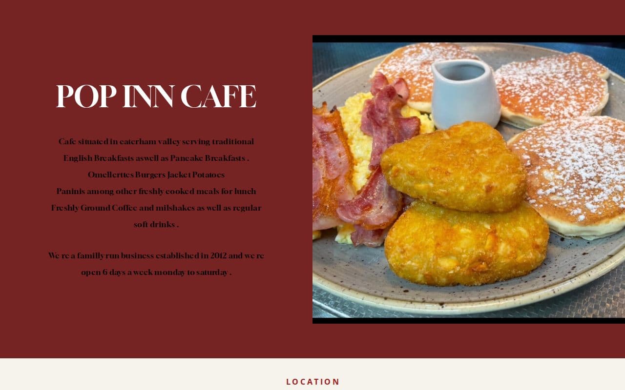 Pop Inn Cafe, Caterham
