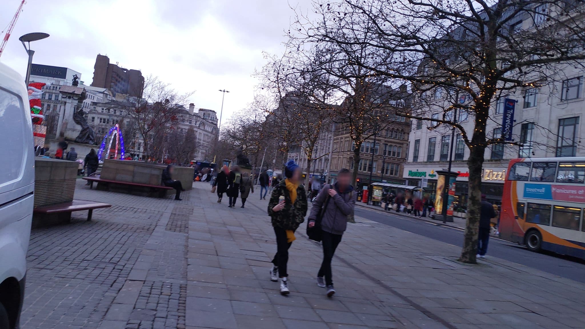 Street view near Travelodge Manchester Piccadilly, Manchester — © tonys999 (CC BY-SA · Mapillary)