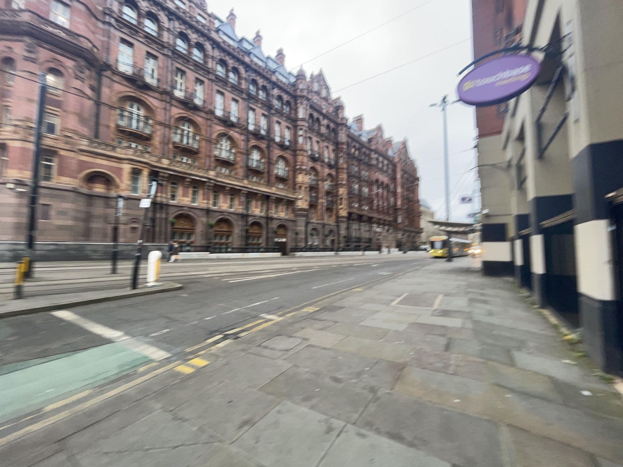 Street view near Premier Inn Manchester Central hotel, Manchester City Centre — © asturksever (CC BY-SA · Mapillary)
