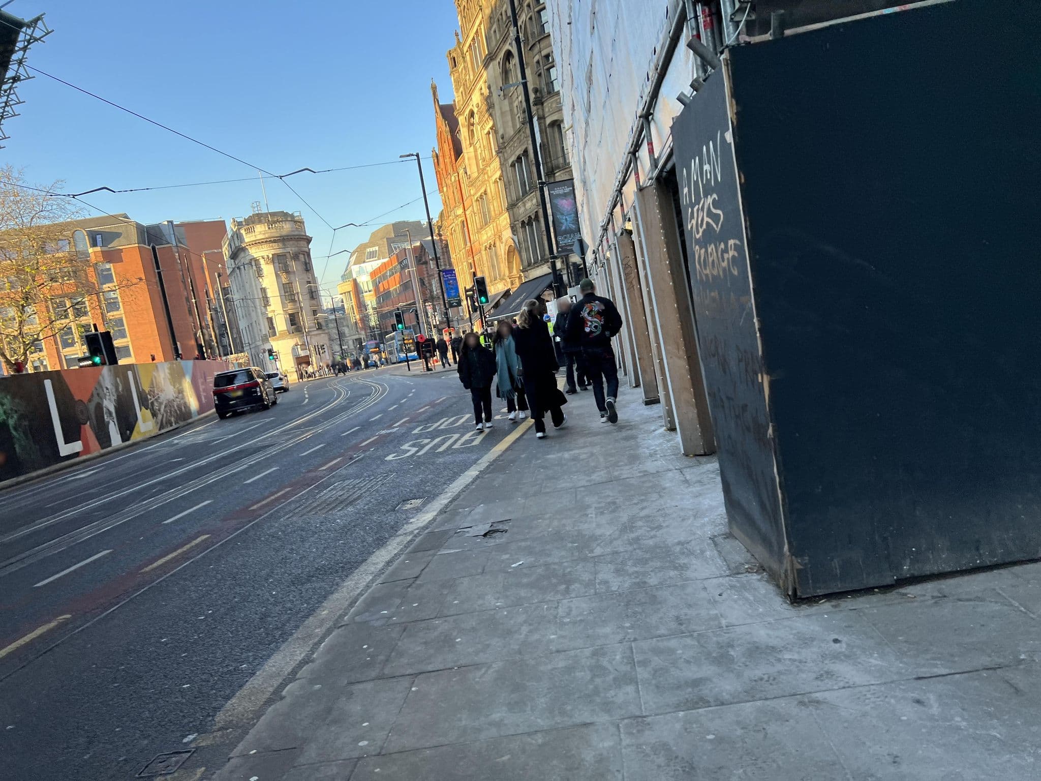 Street view near Malmaison Manchester Deansgate, Manchester City Centre — © JingyuanL (CC BY-SA · Mapillary)
