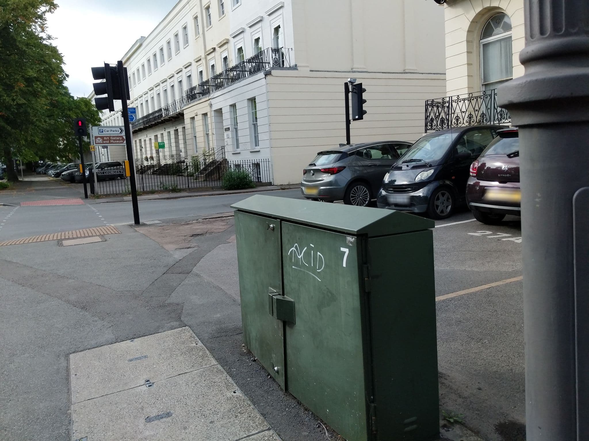 Street view near The FC_UK Dungeon, Cheltenham — © dllewellyn (CC BY-SA · Mapillary)